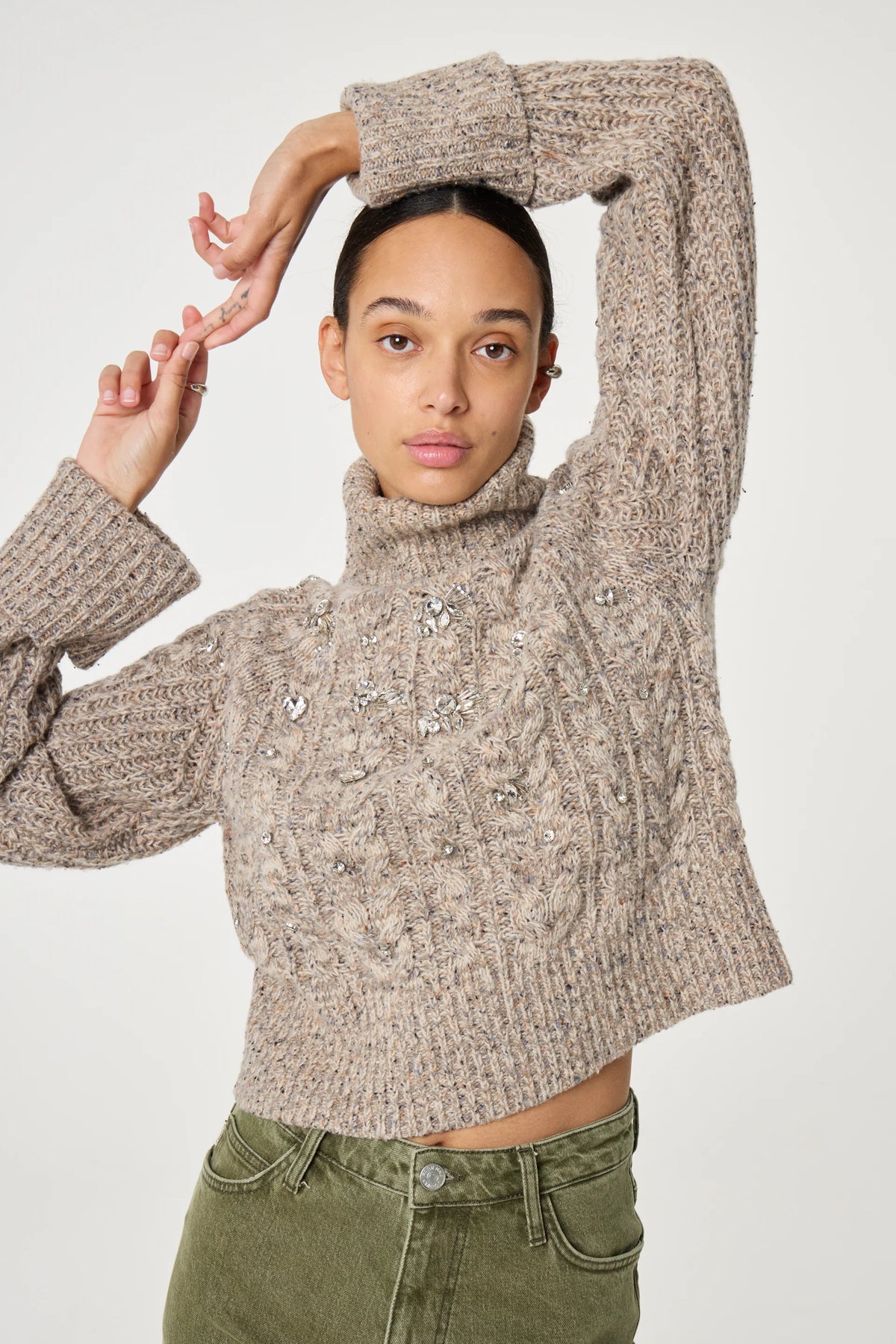 Jules pullover | rhinestones | Gaudi Den Haag