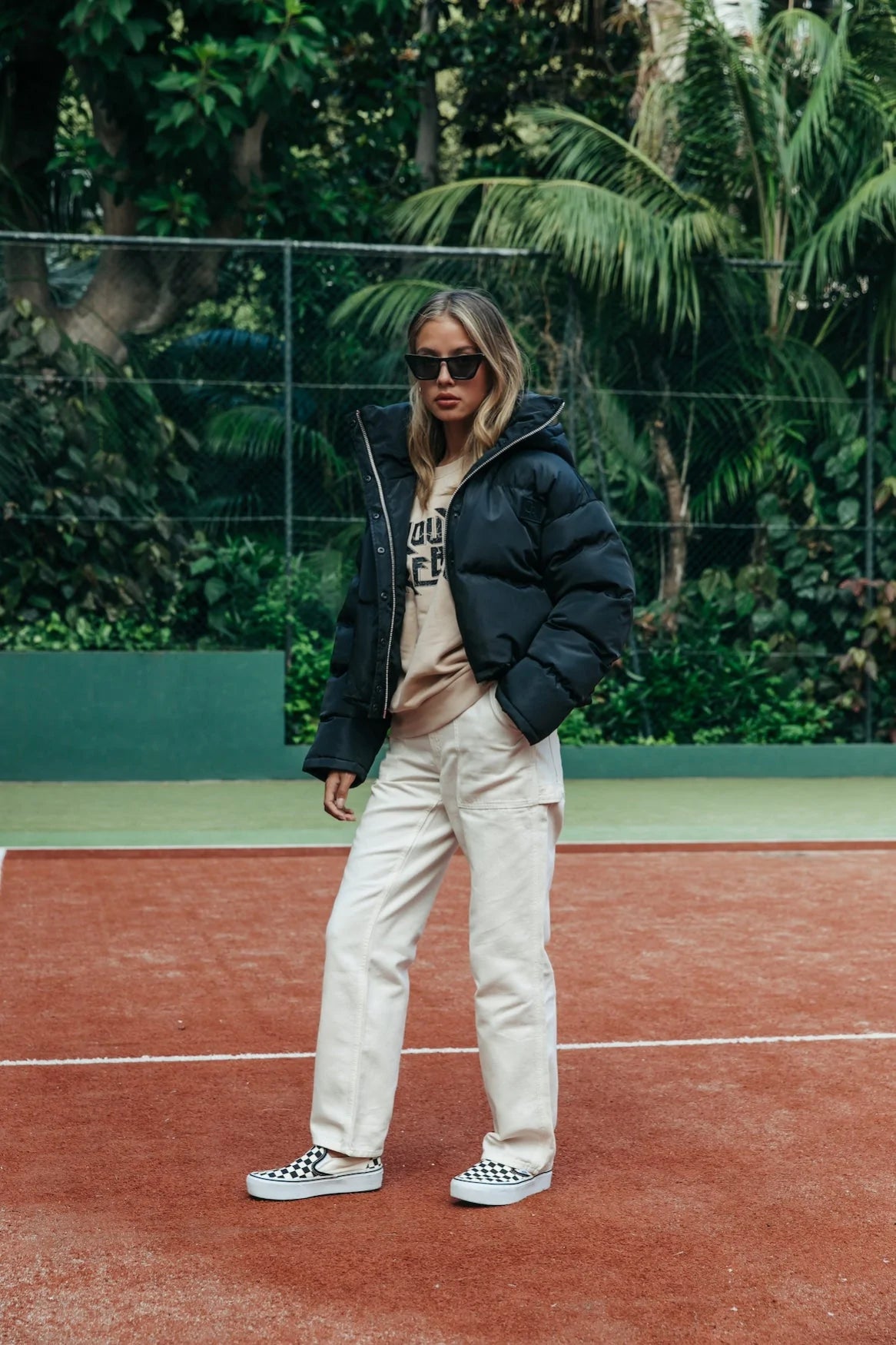 Bubble top jacket black