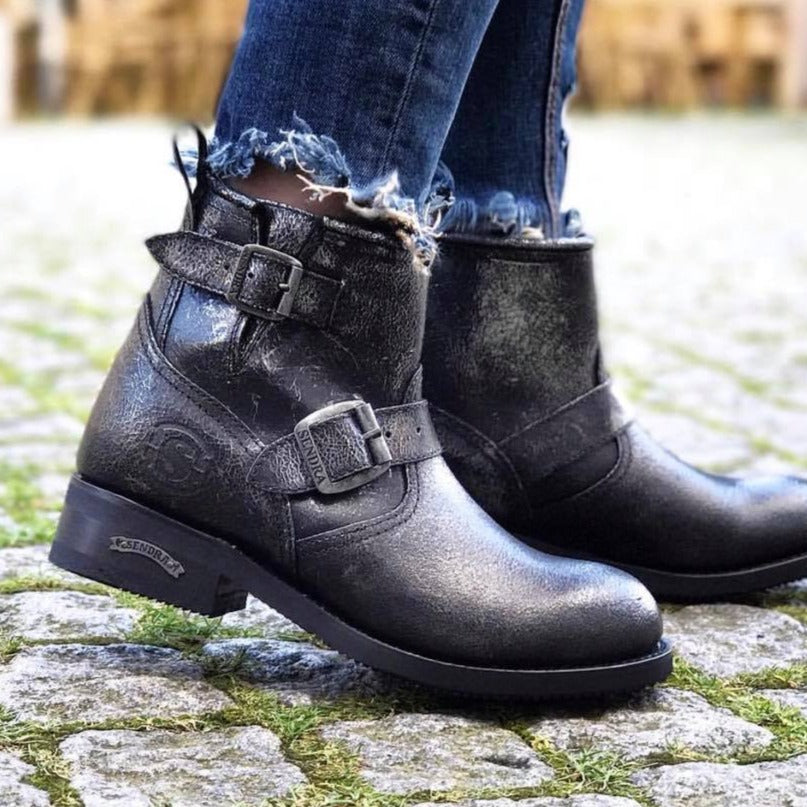 Grey on sale metallic boots