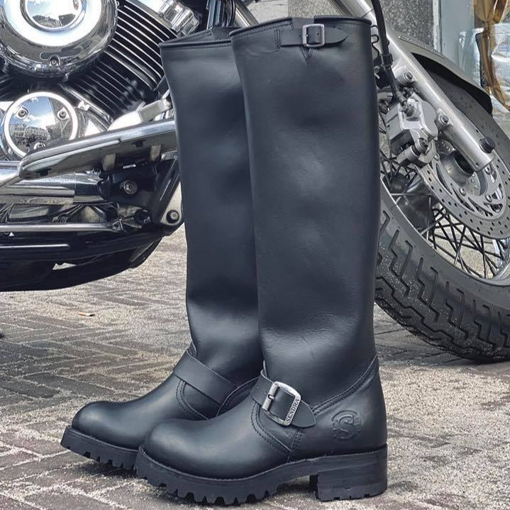 Biker cheap wellington boots