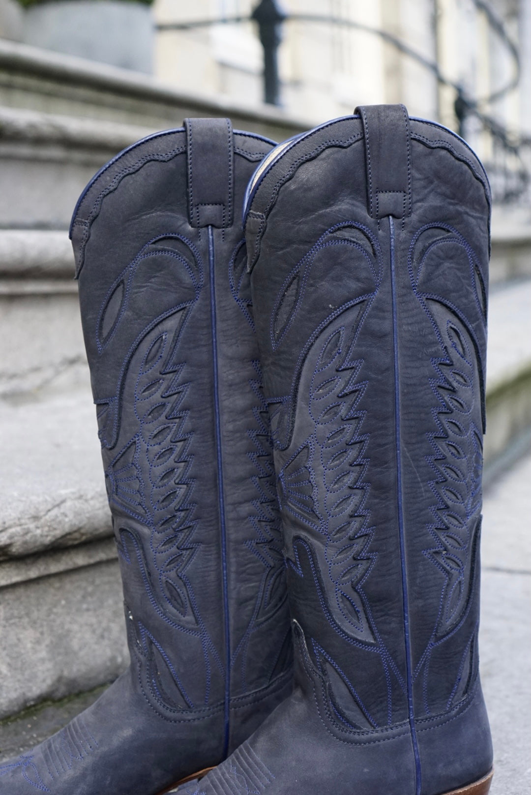 Yankee cowboy boots high navy Gaudi Den Haag