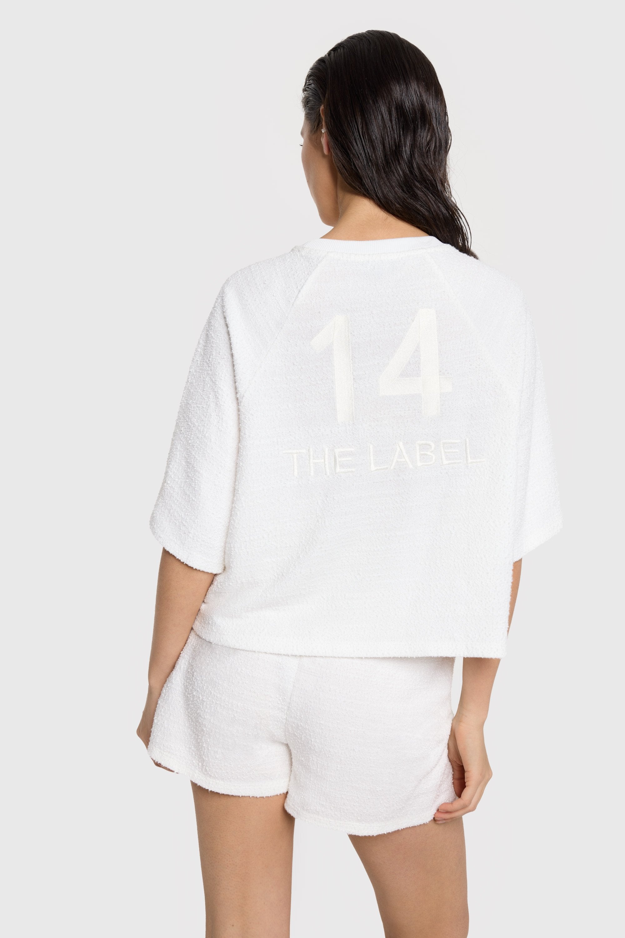 Boucle shorts | cream