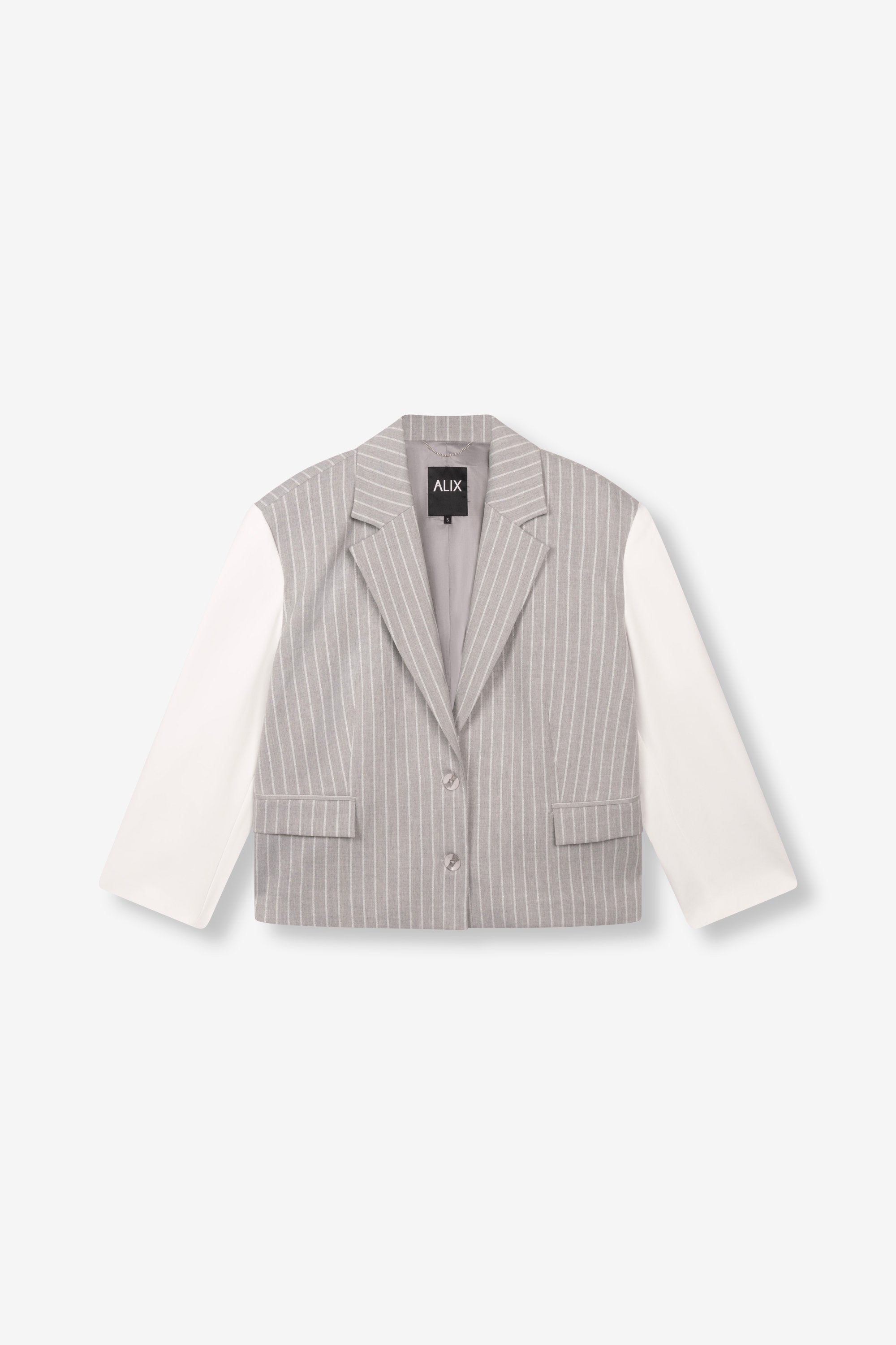 Prinstripe cropped blazer