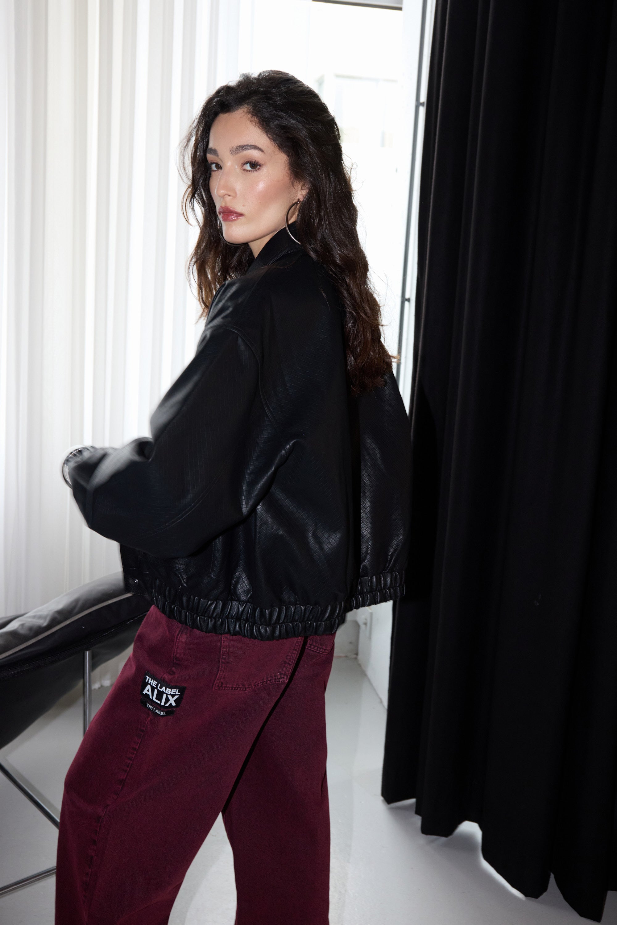 Coloured denim pants