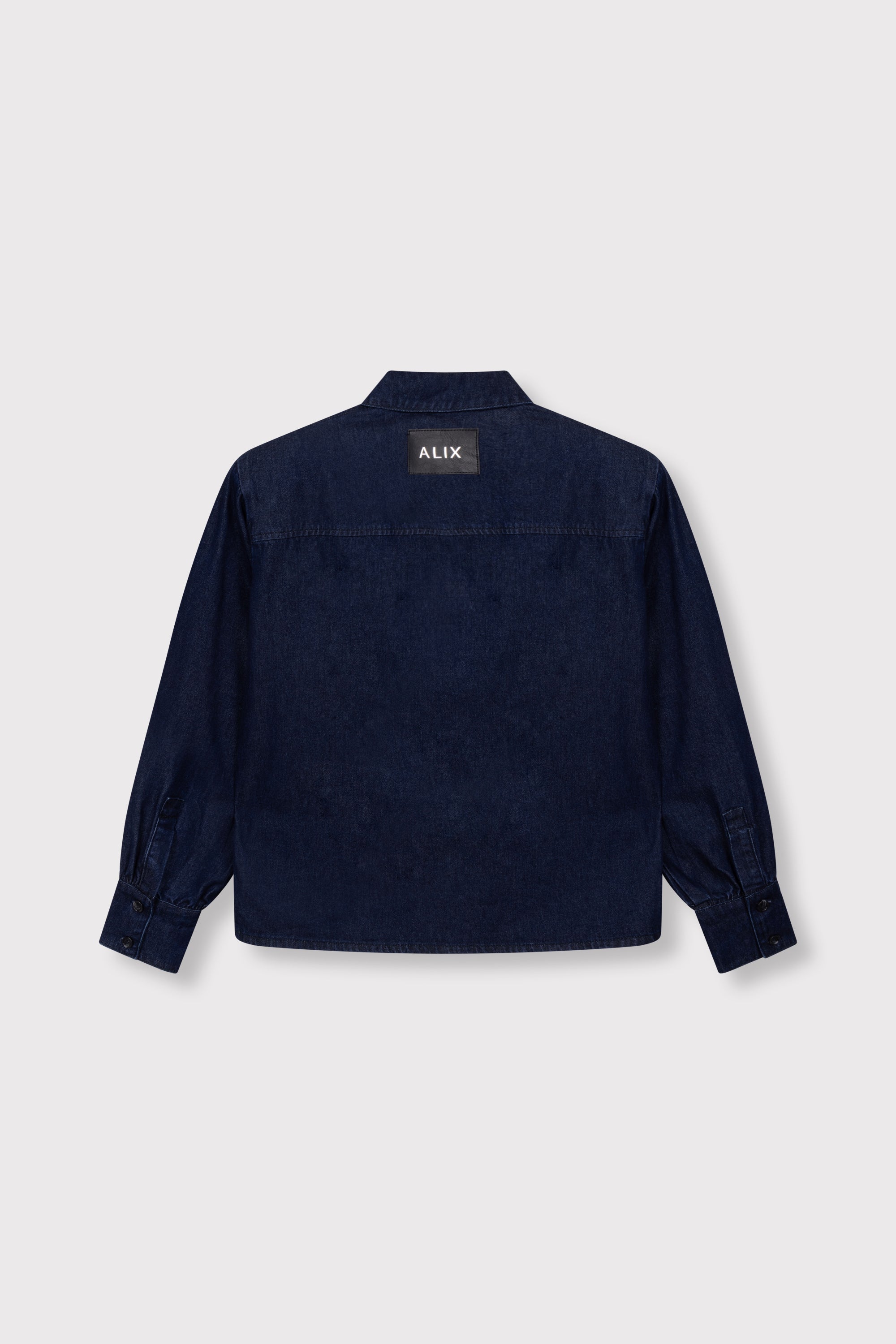 Oversized denim blouse