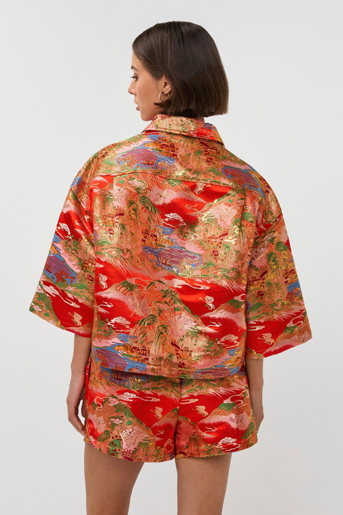 Flora jacquard shorts