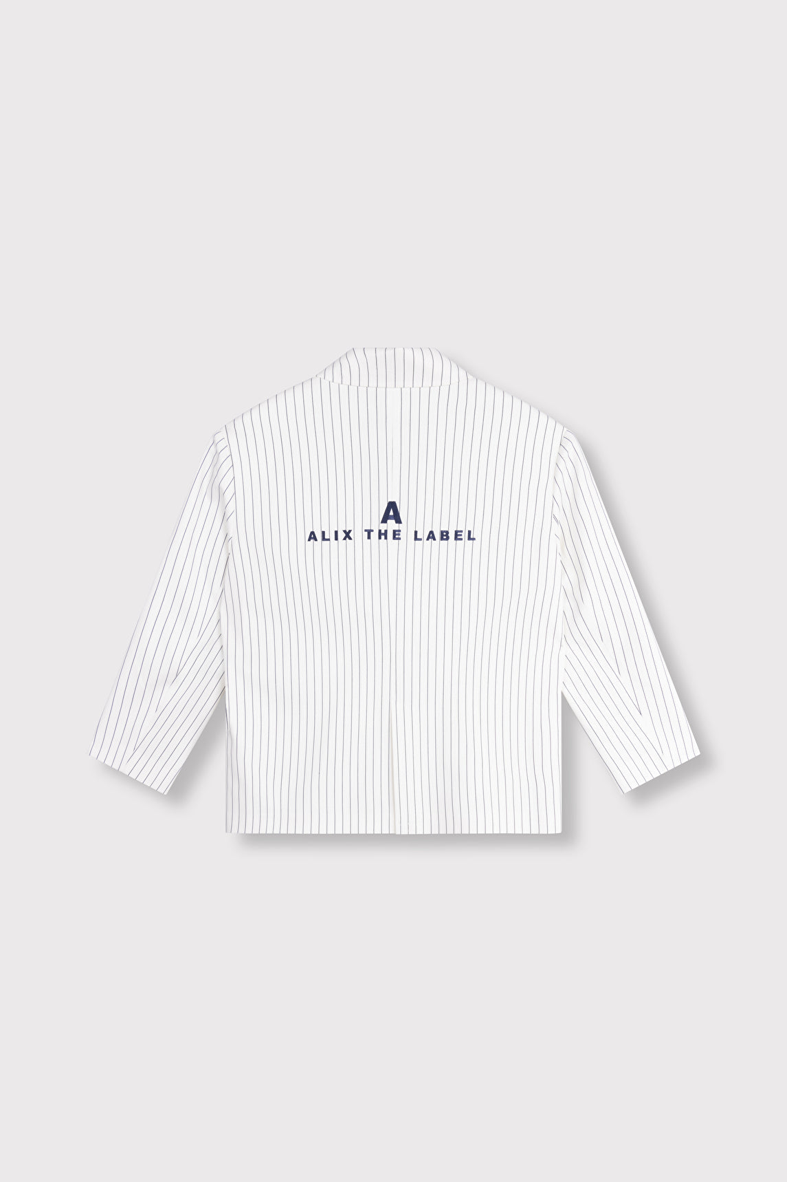 Striped blazer | Soft white