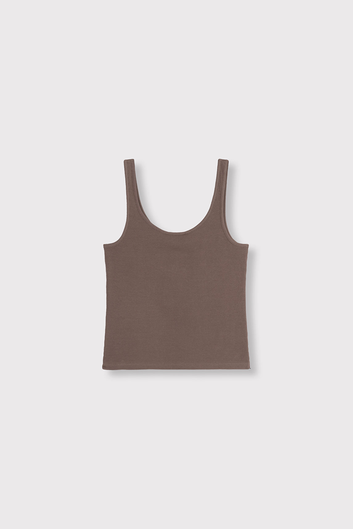 Rib tanktop | Brown