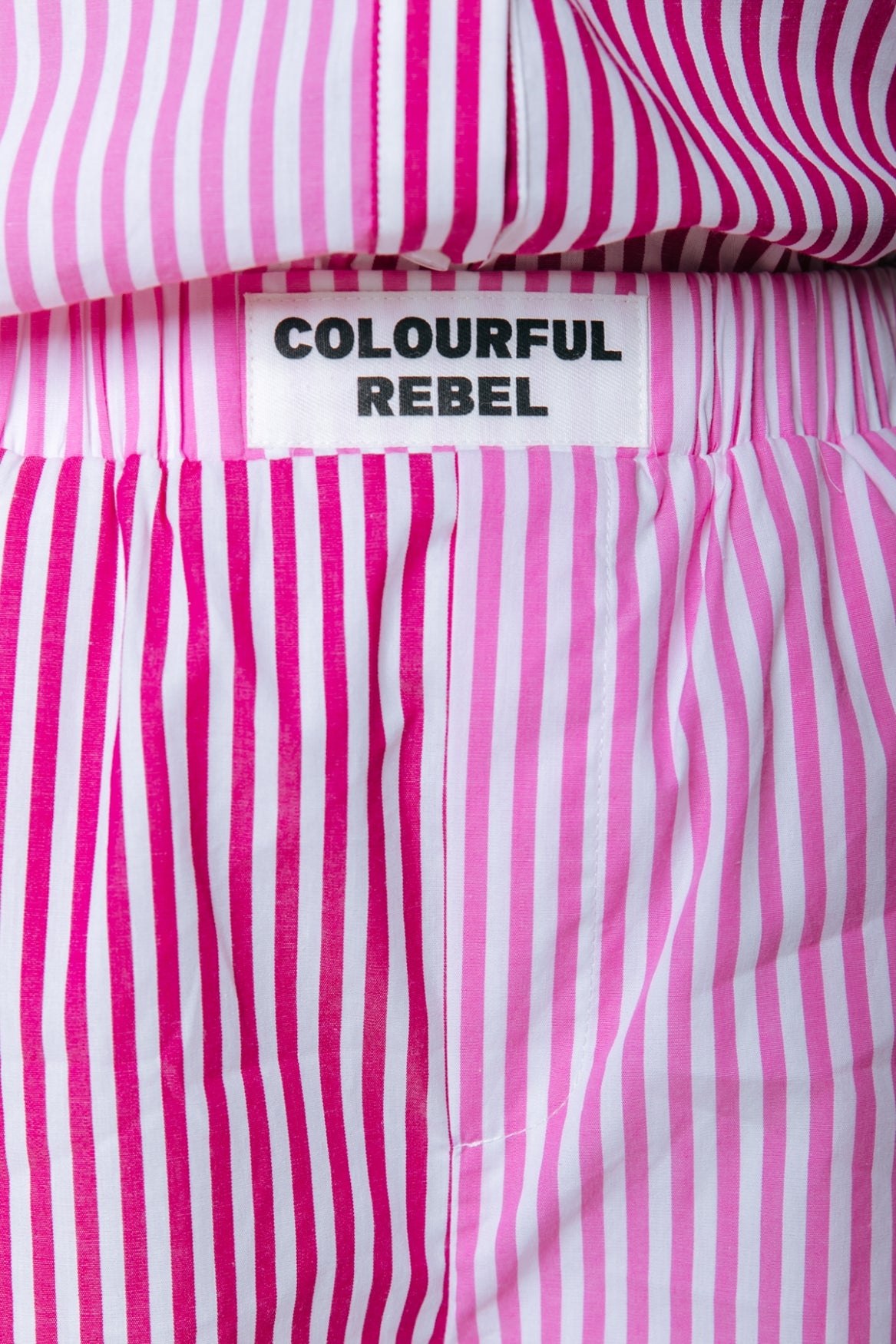 Lyn striped shorts | Pink