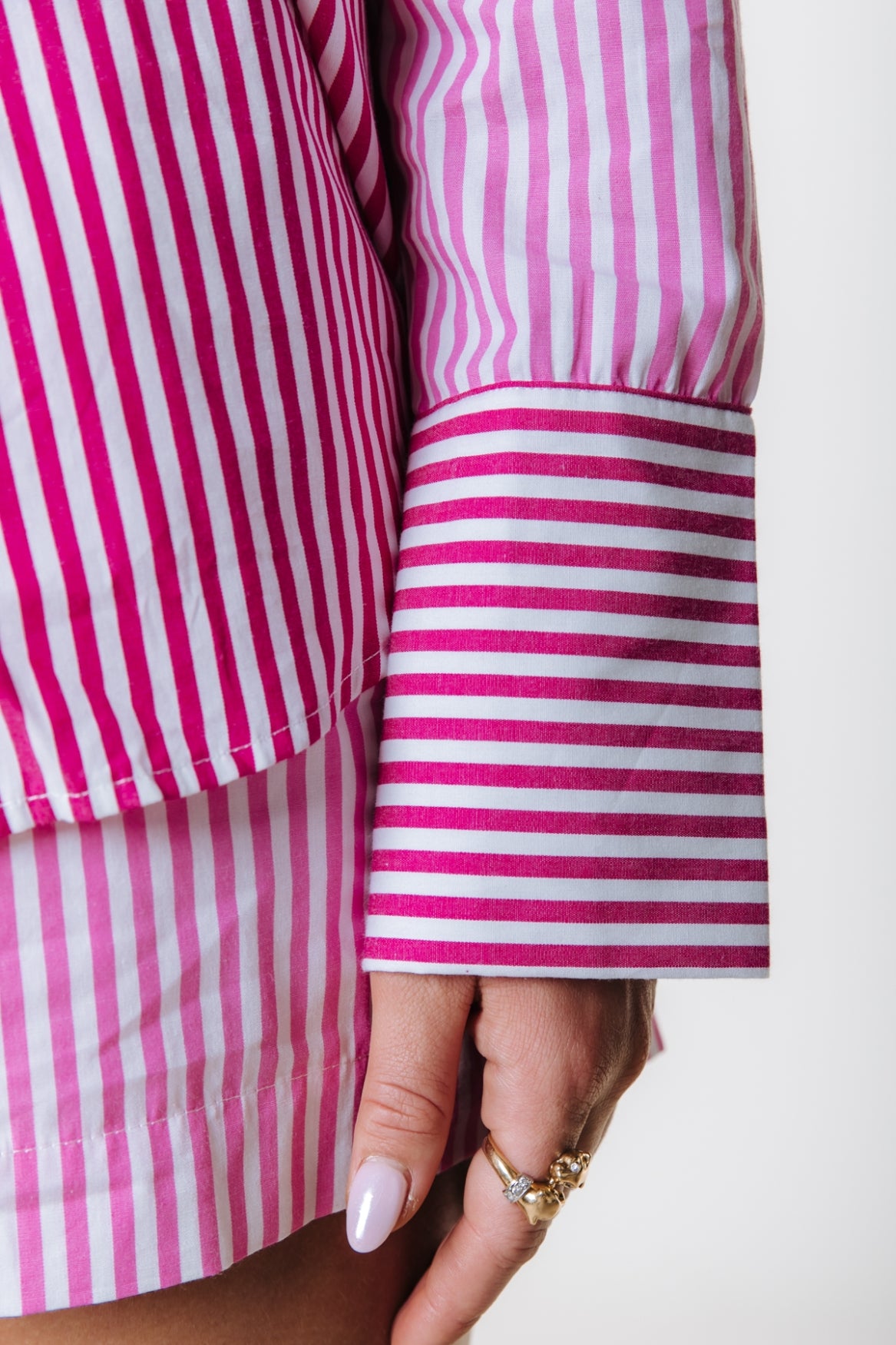 Talia striped blouse | pink
