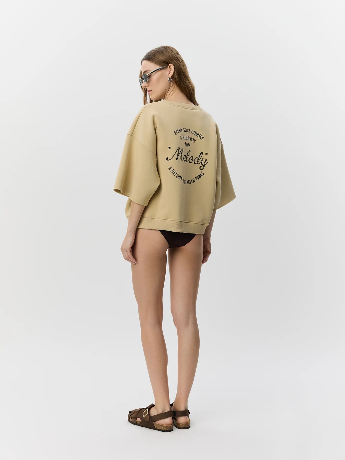 Eloise short sleeve | pale khaki