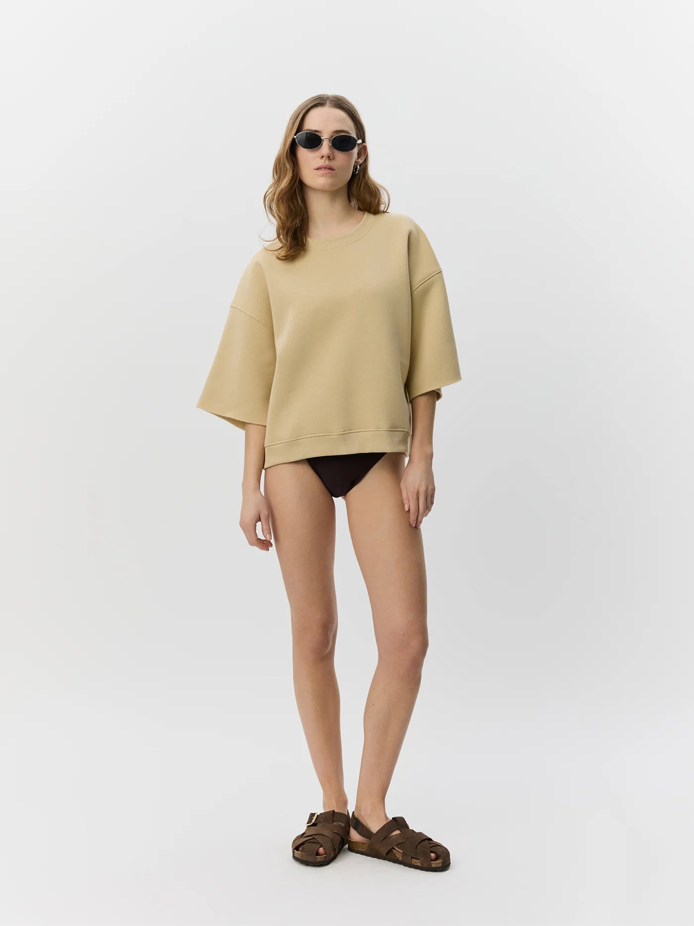 Eloise short sleeve | pale khaki