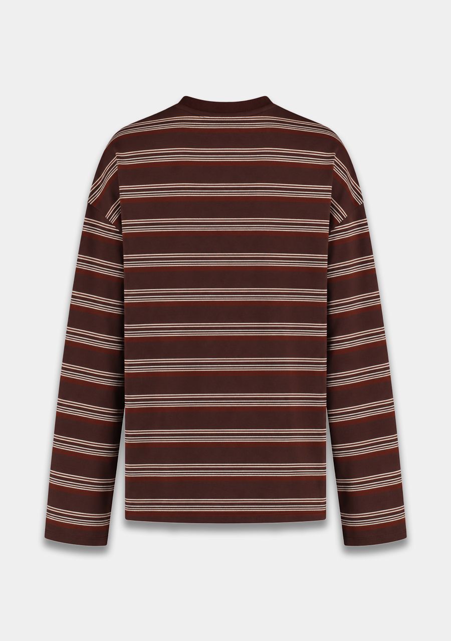 Tommy longsleeve I Brown Stripe