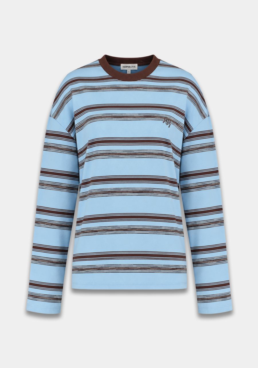 Tommy longsleeve I Blue Stripe