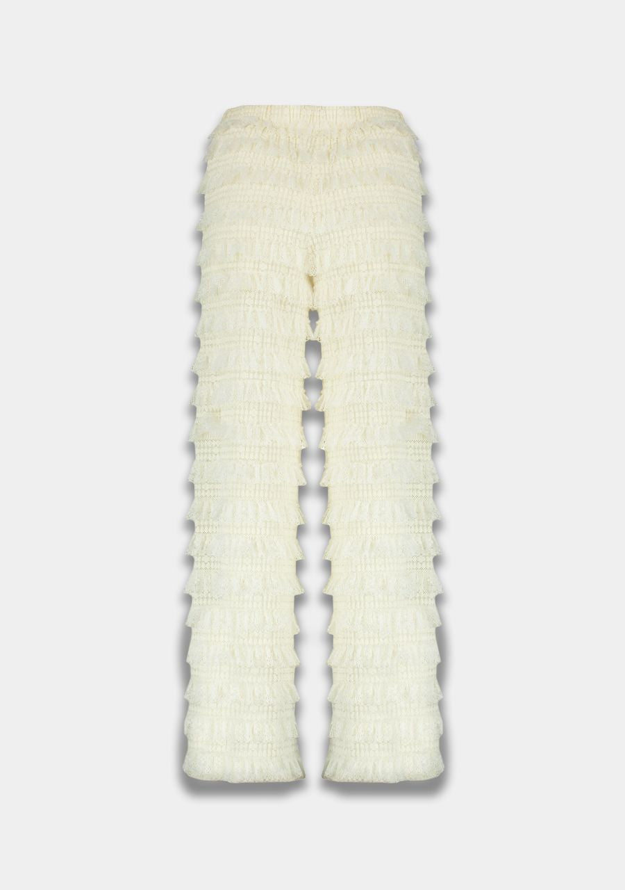 Lo ruffle pants | almond oil