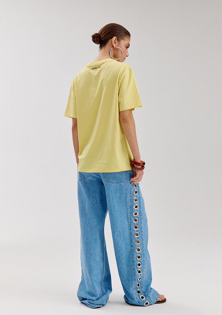 Mayra Eye pants | mid blue