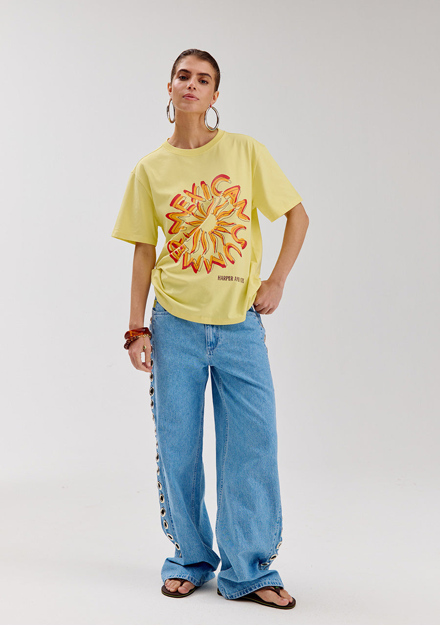 Mayra Eye pants | mid blue