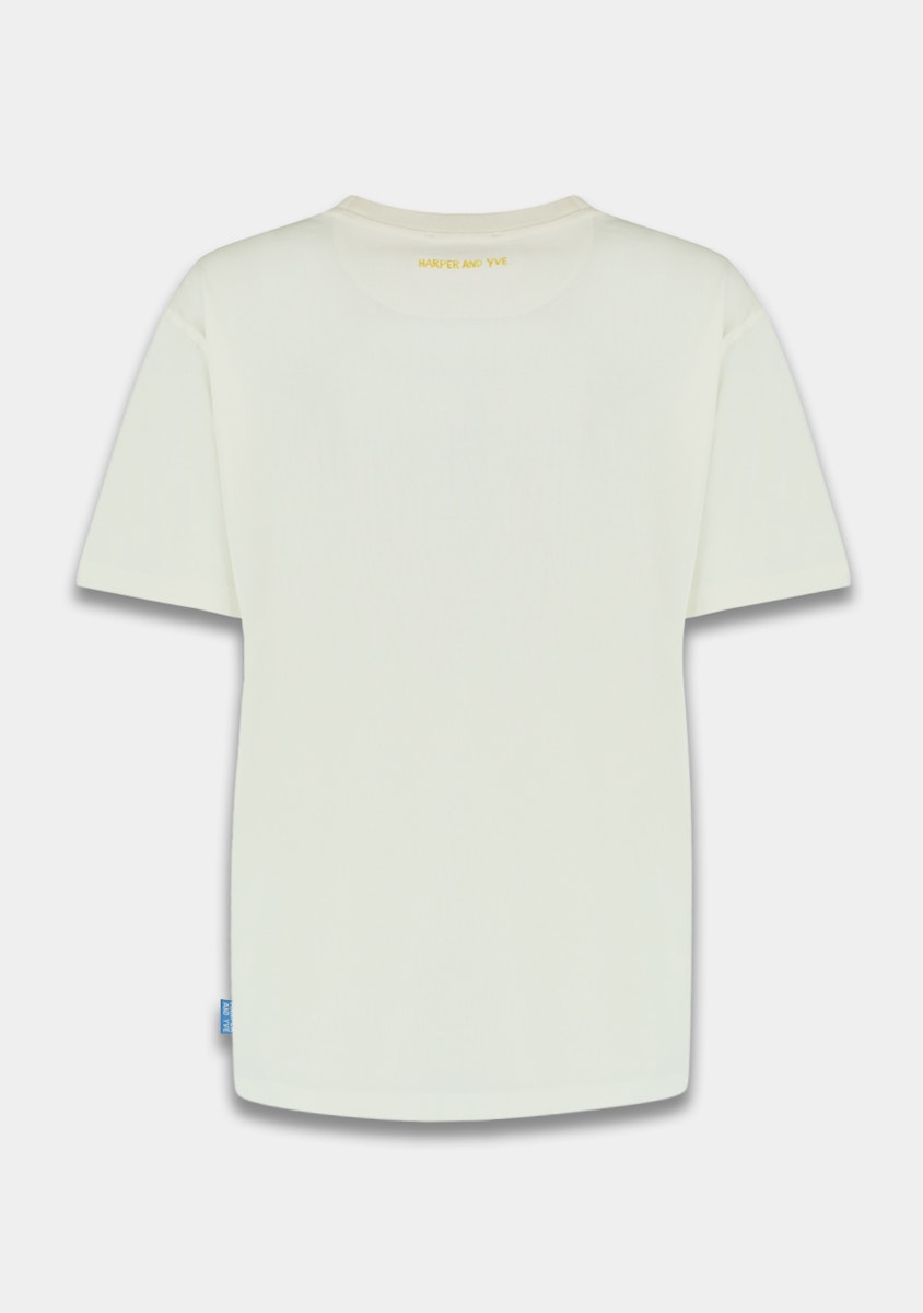 Pink Fish t-shirt | ecru