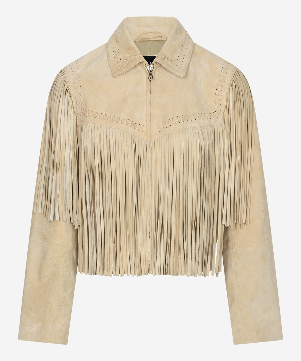 Joyce suede jacket beige