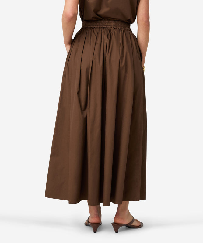 Sanai skirt | Bean brown