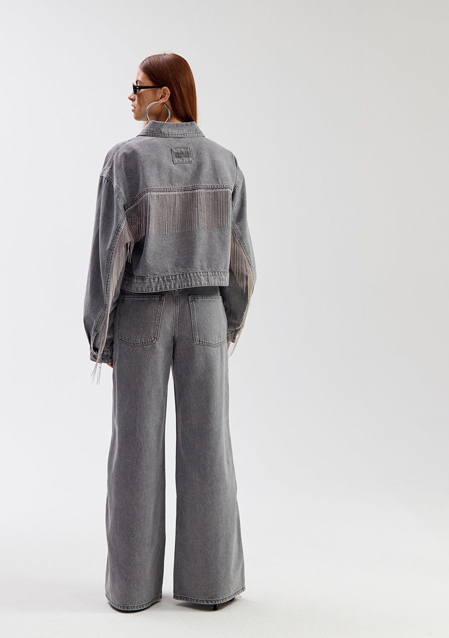 Mayro denim pants | grey