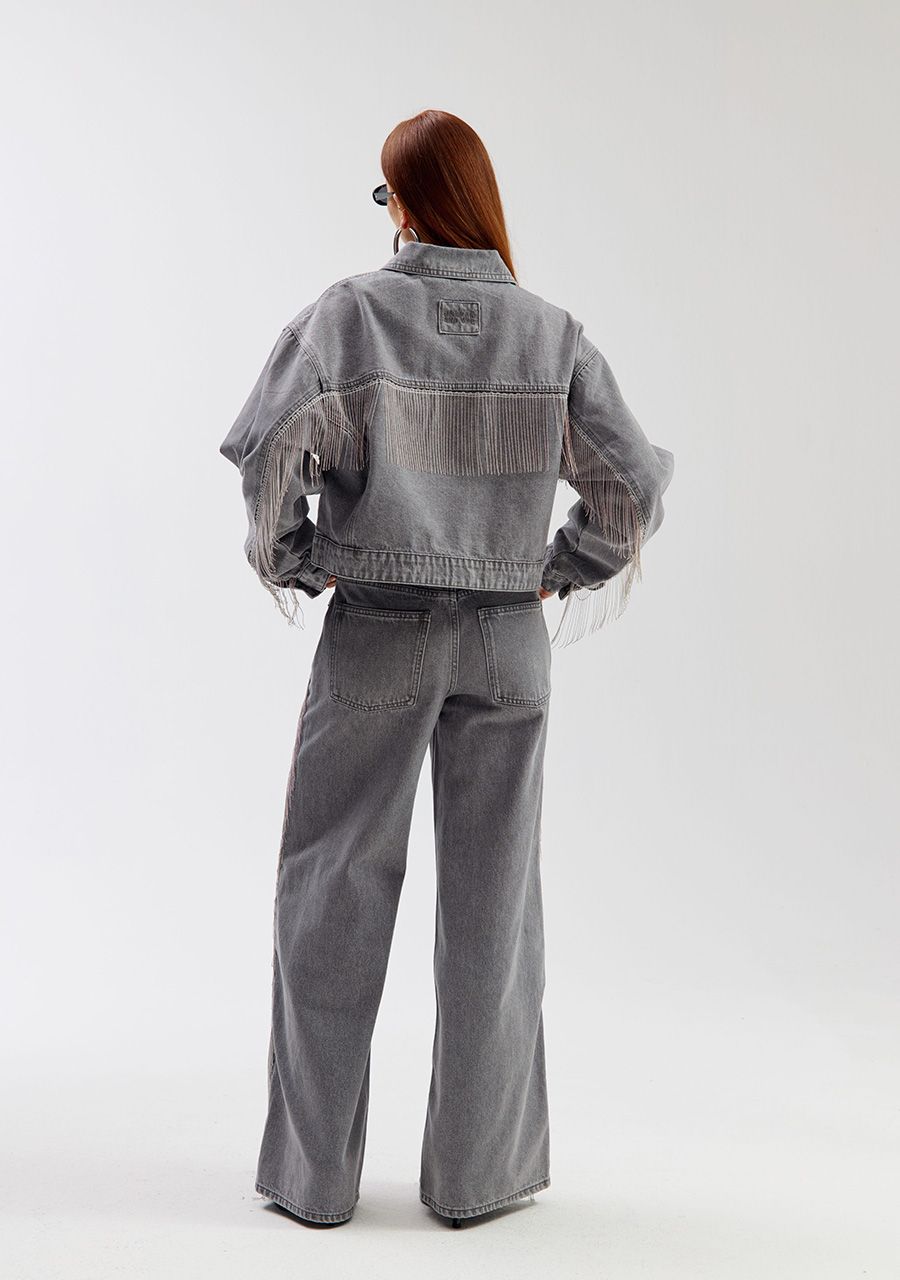 Mayro denim pants | grey