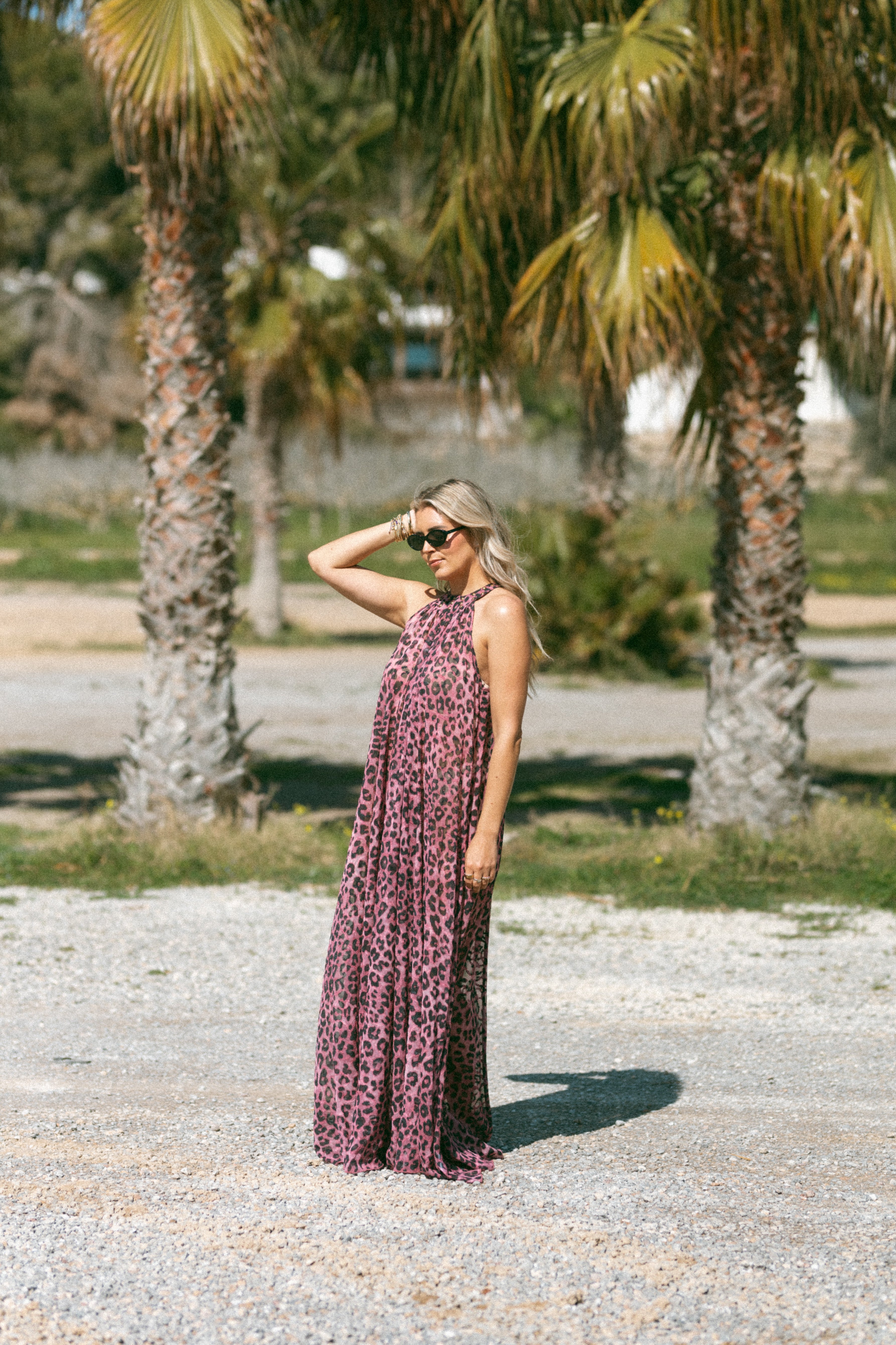 Sueno dress pink leopard