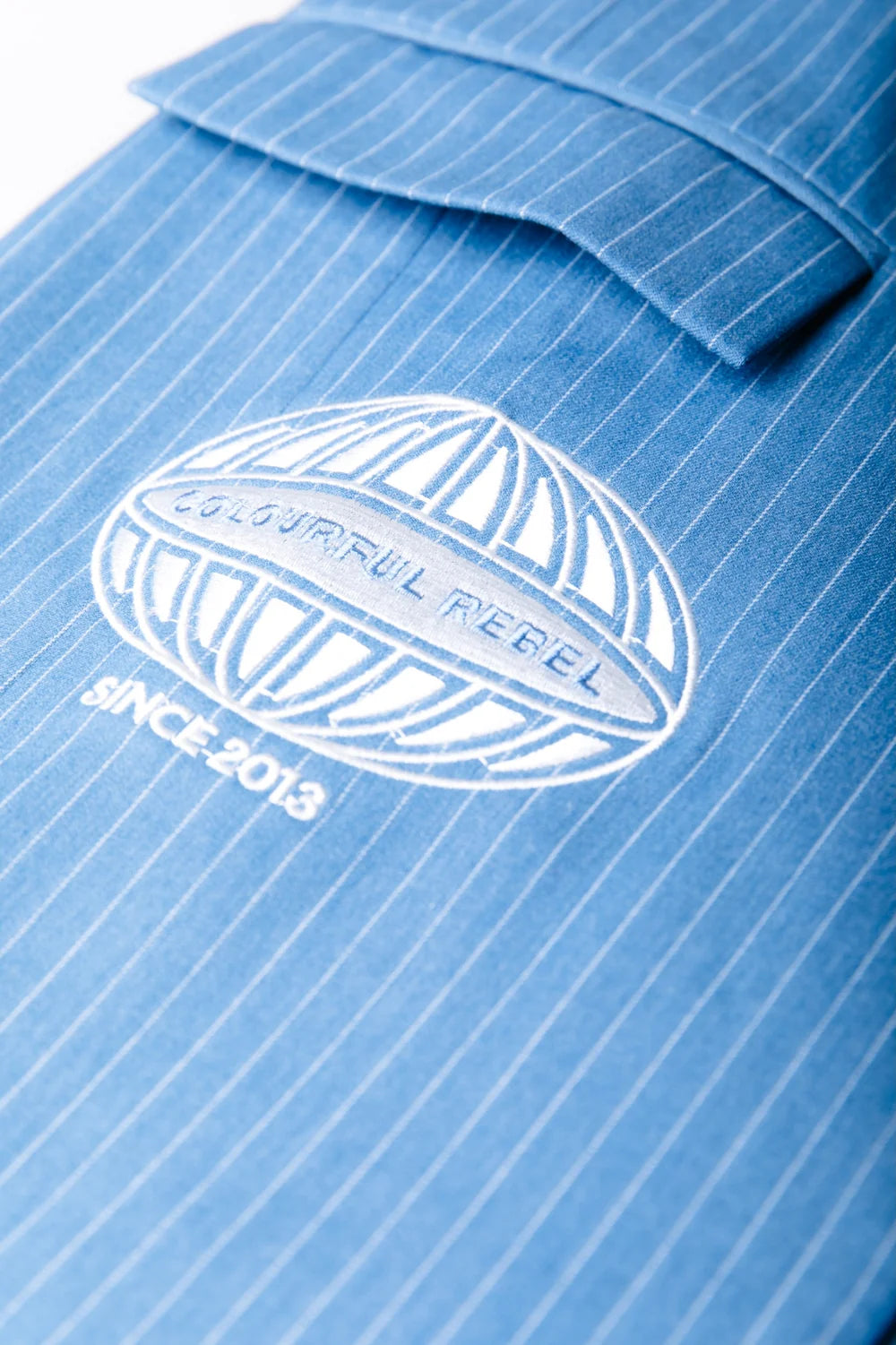 Jesra pinstripe blazer | patch blazer