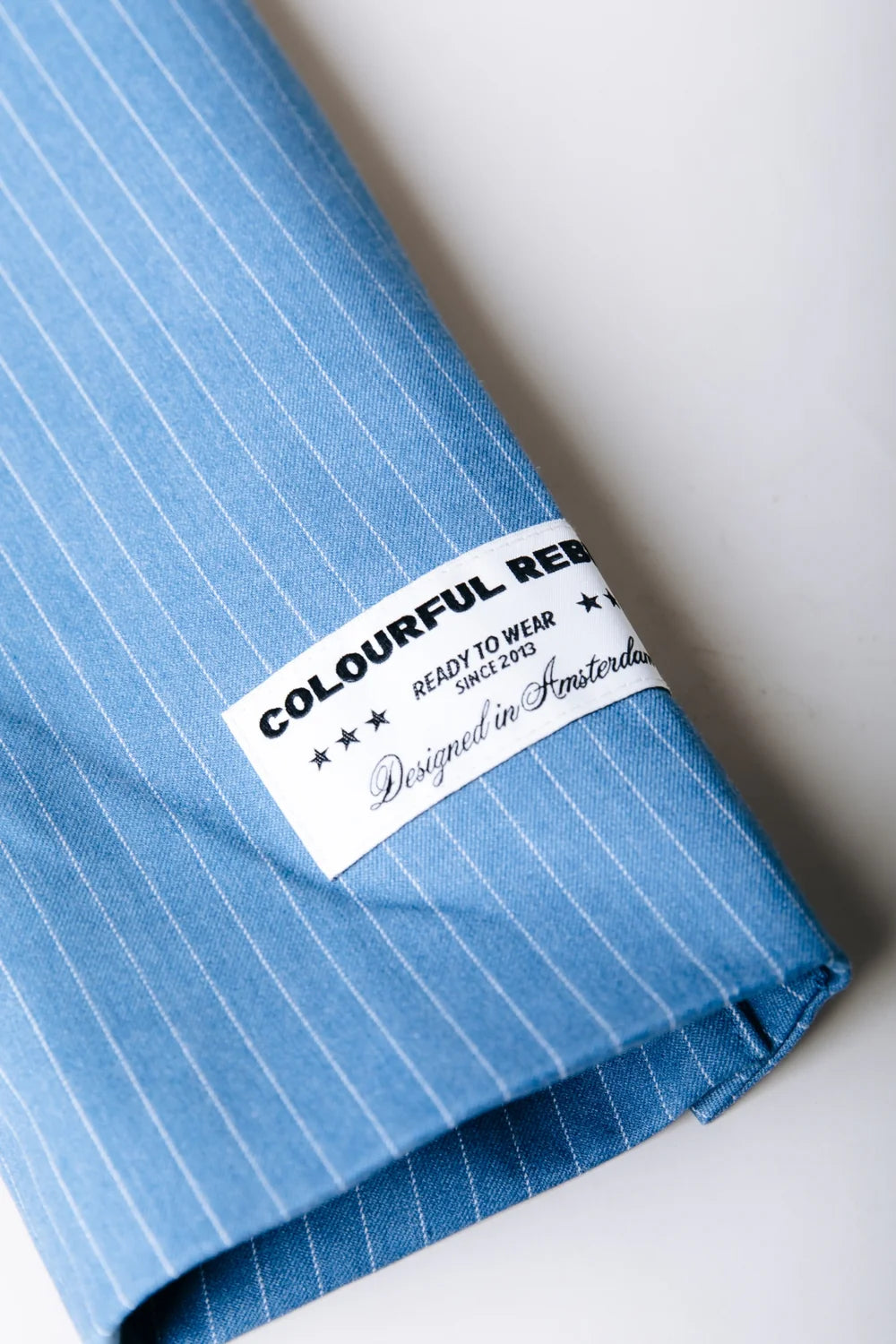 Jesra pinstripe blazer | patch blazer