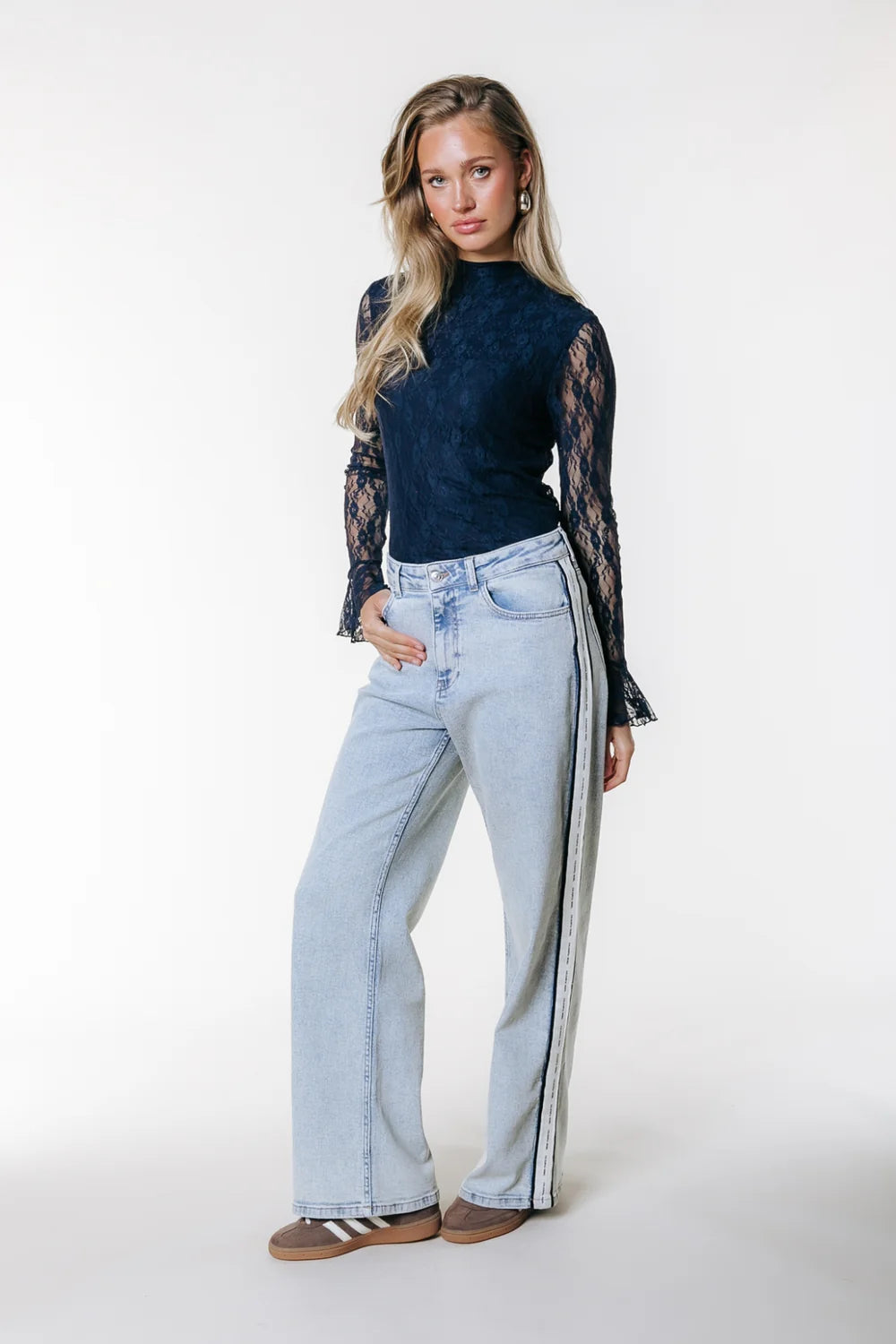 Nena lace top | navy