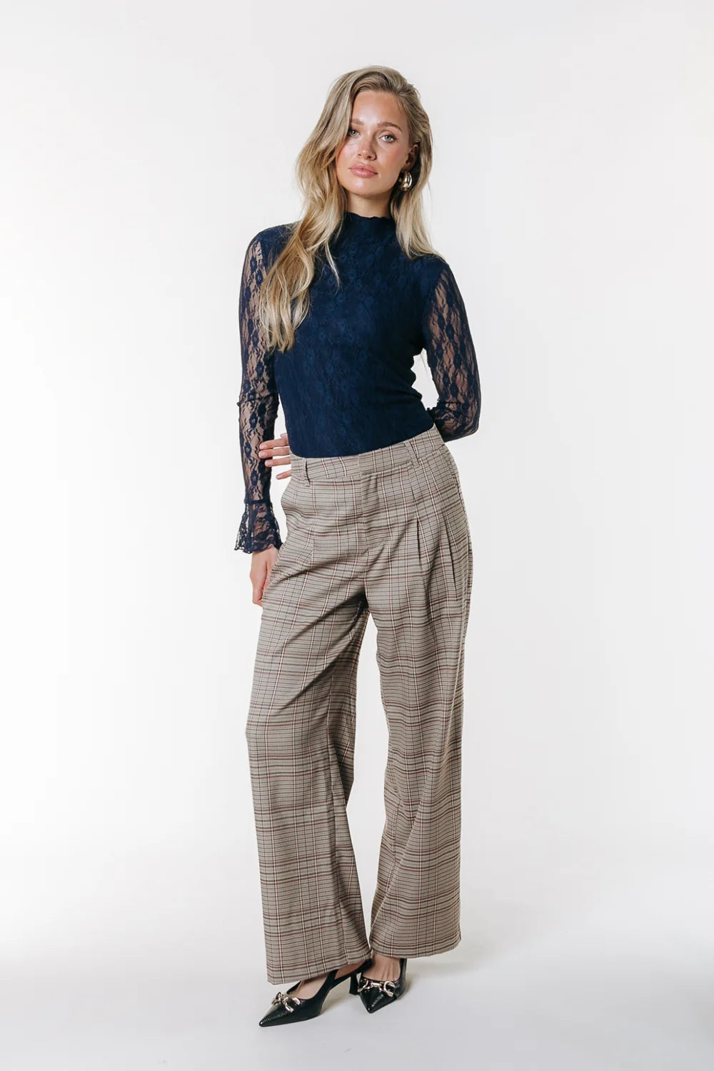 Nena lace top | navy