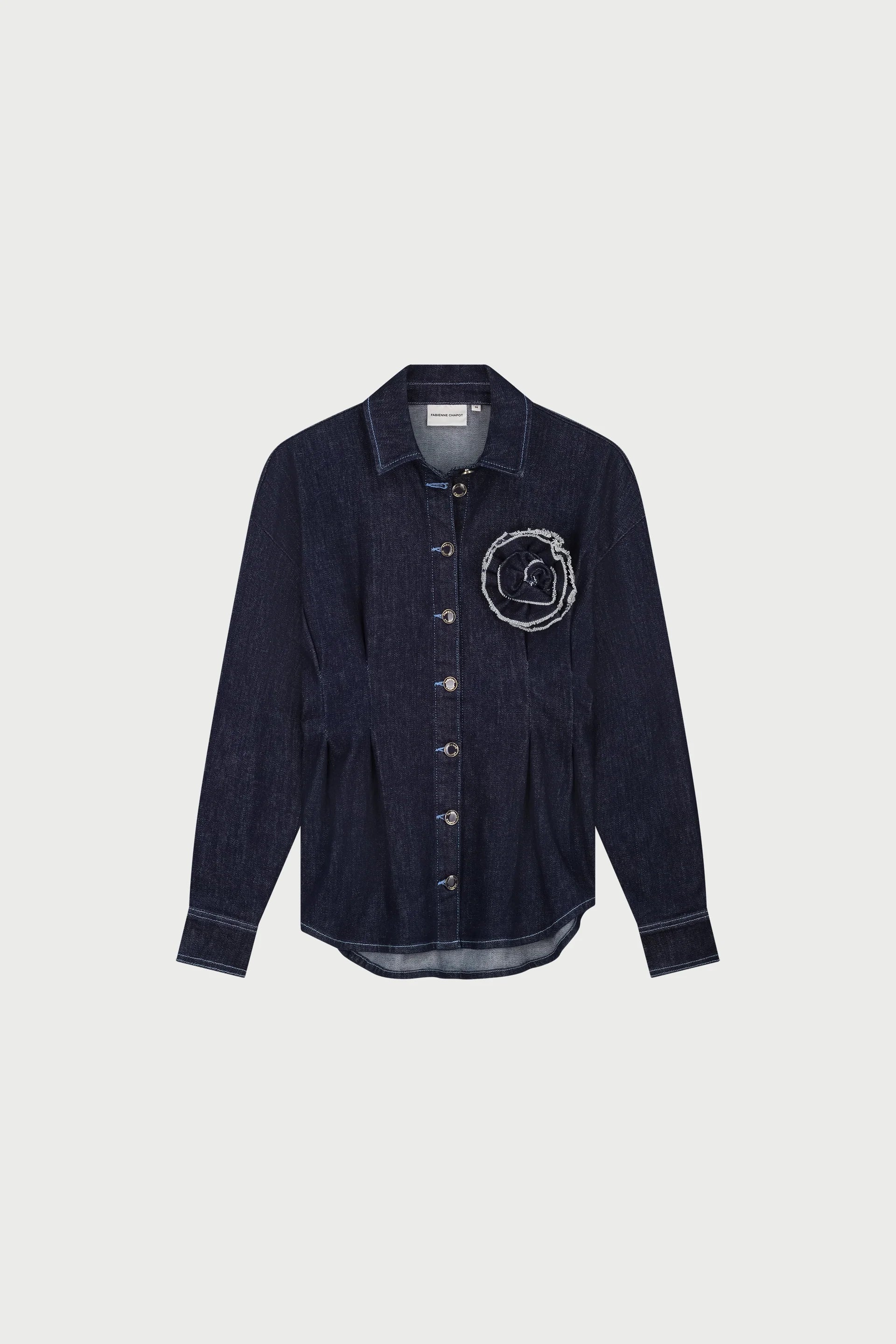 Irina denim blouse | dark indigo