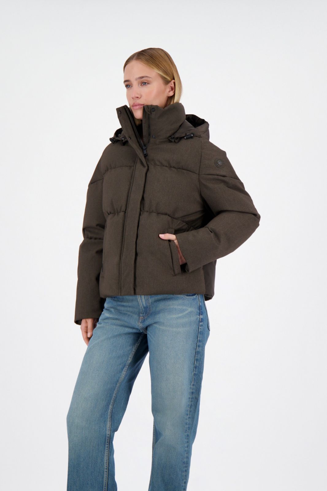 Maya puffer wooluxe | dark coffee