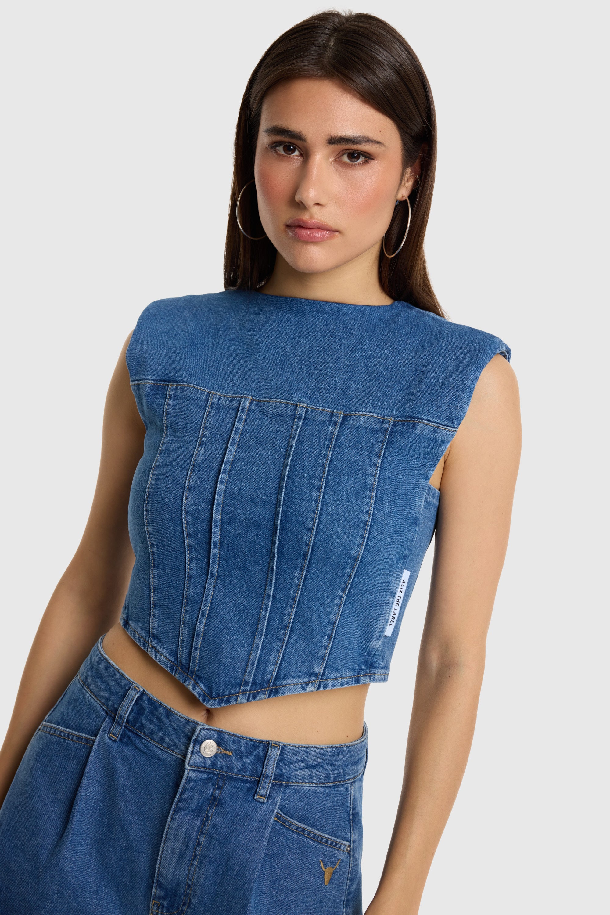 Denim shorts