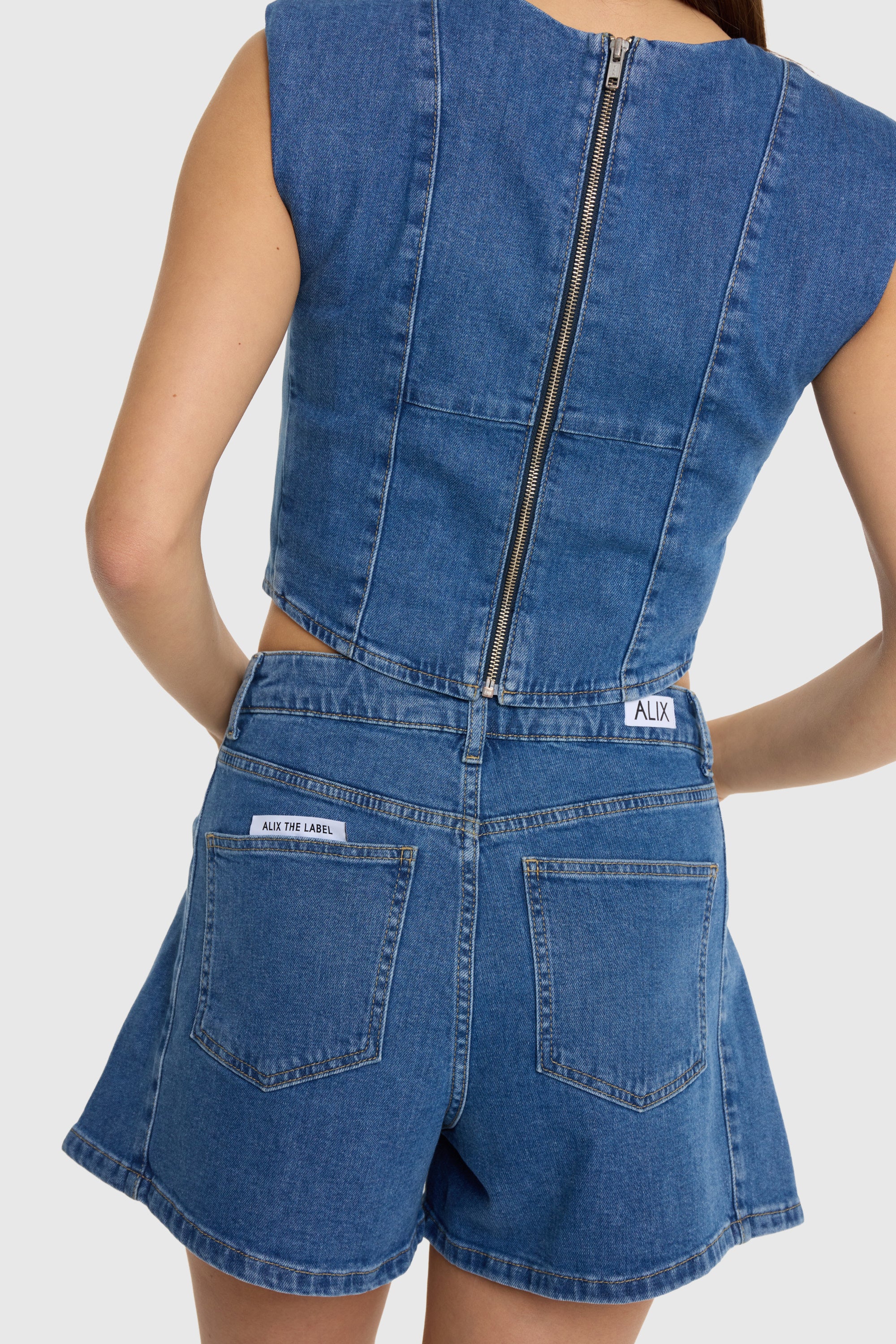 Denim shorts