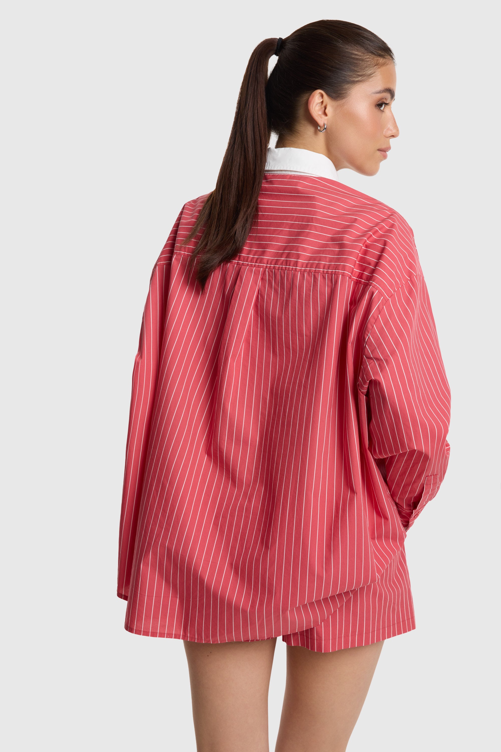 Oversized striped blouse