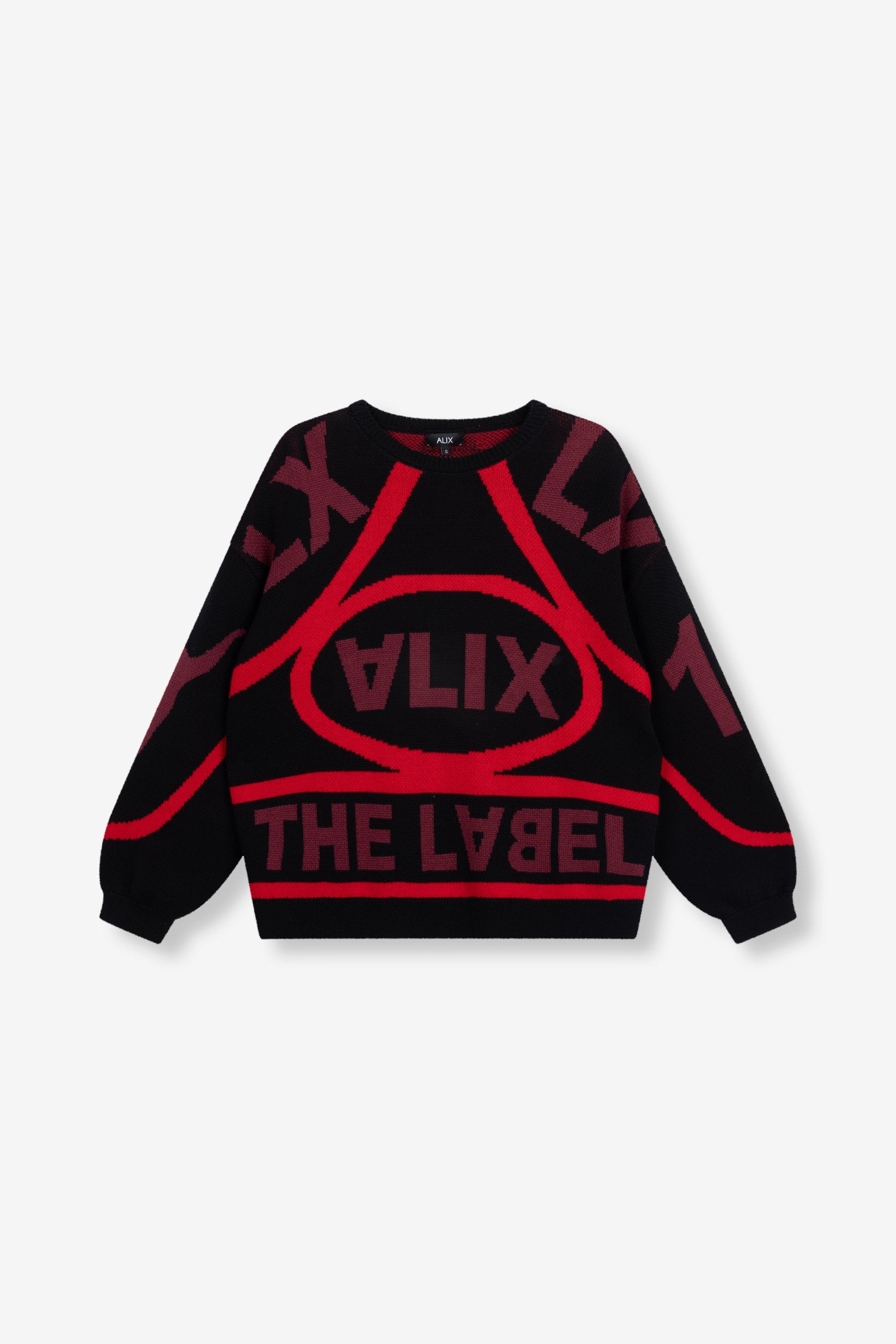 Racer jaqcuard pullover