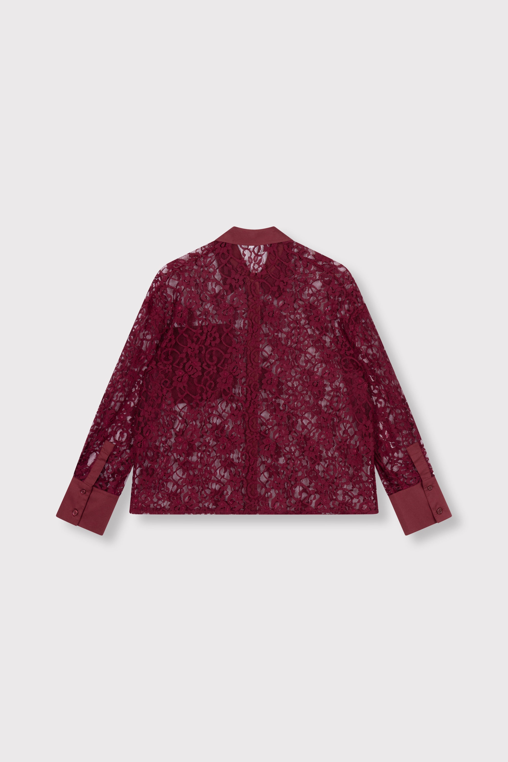 Lace blouse | bordeaux