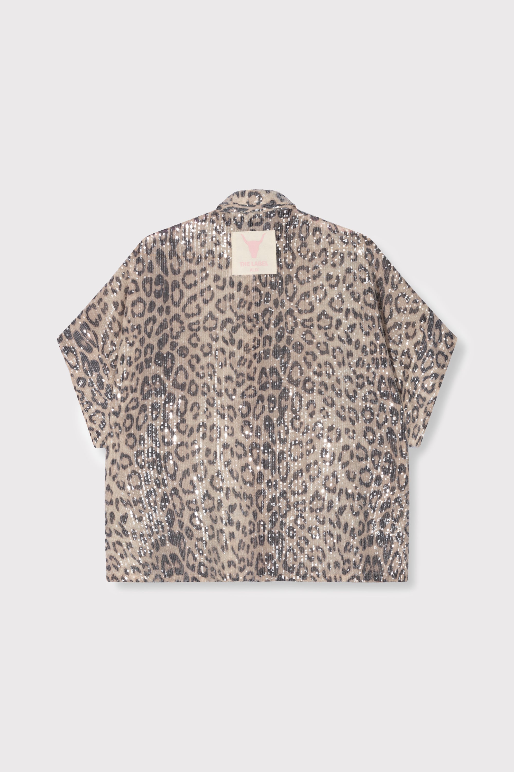 Animal sequin blouse