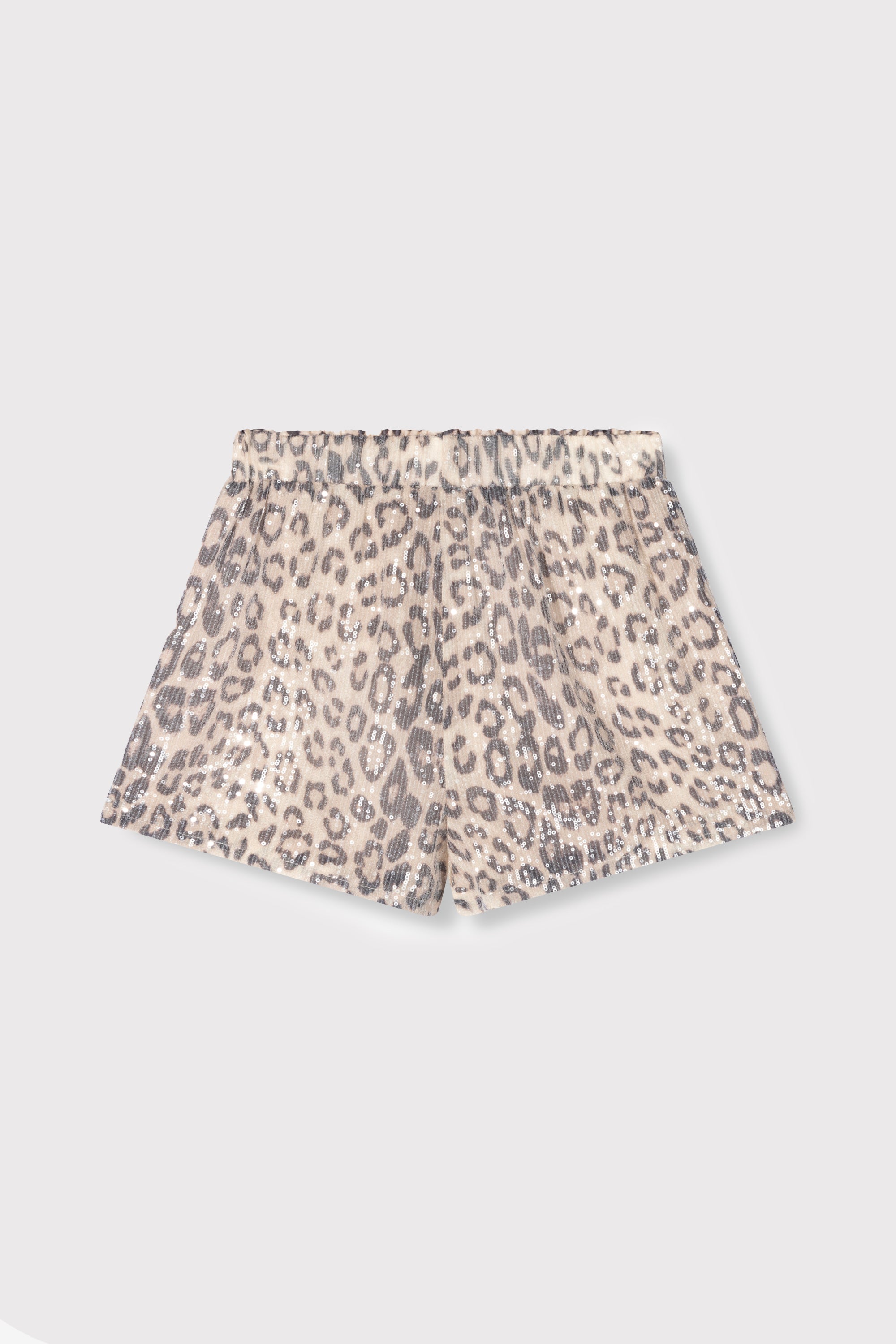 Animal sequin shorts