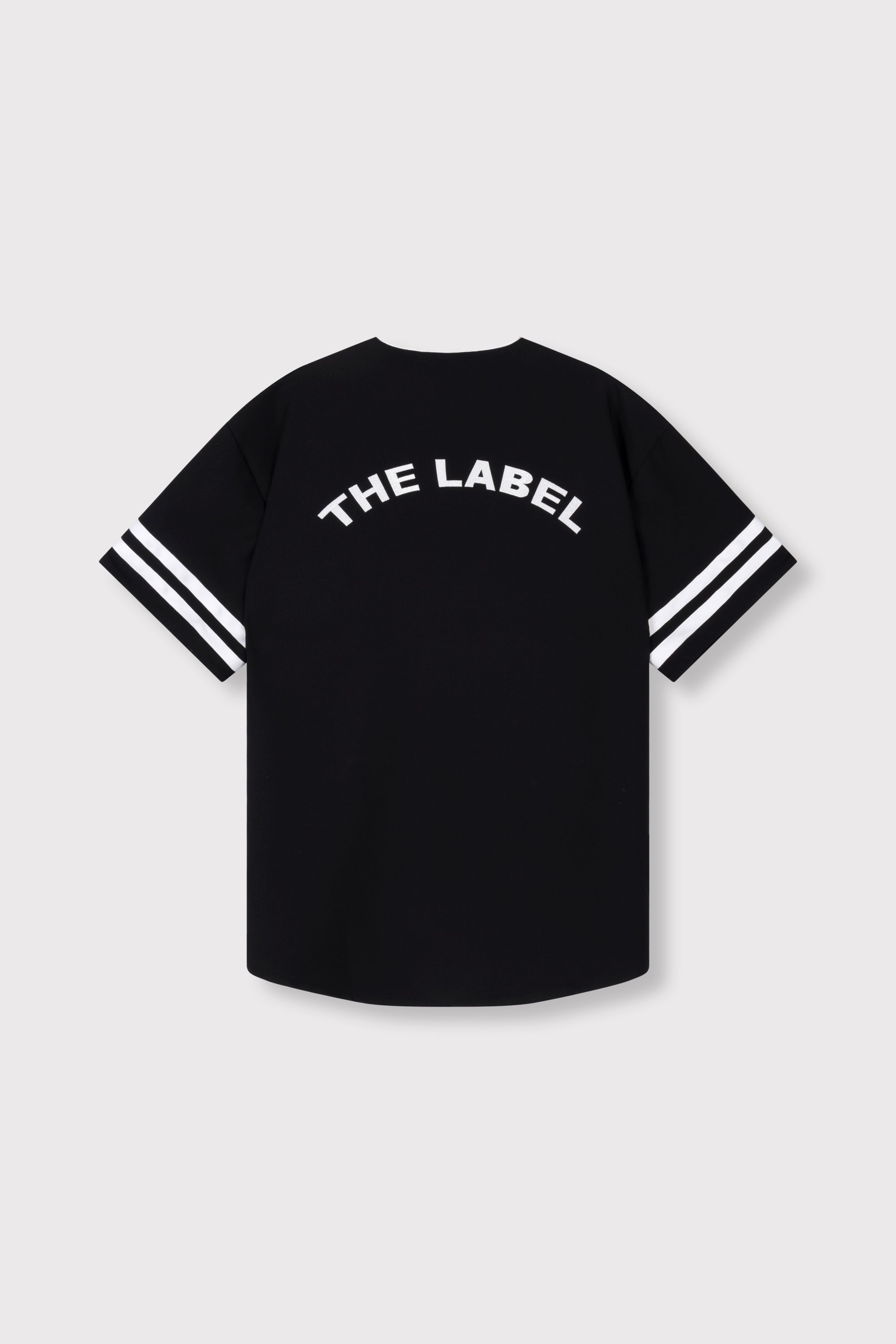 Baseball shirt dress | black