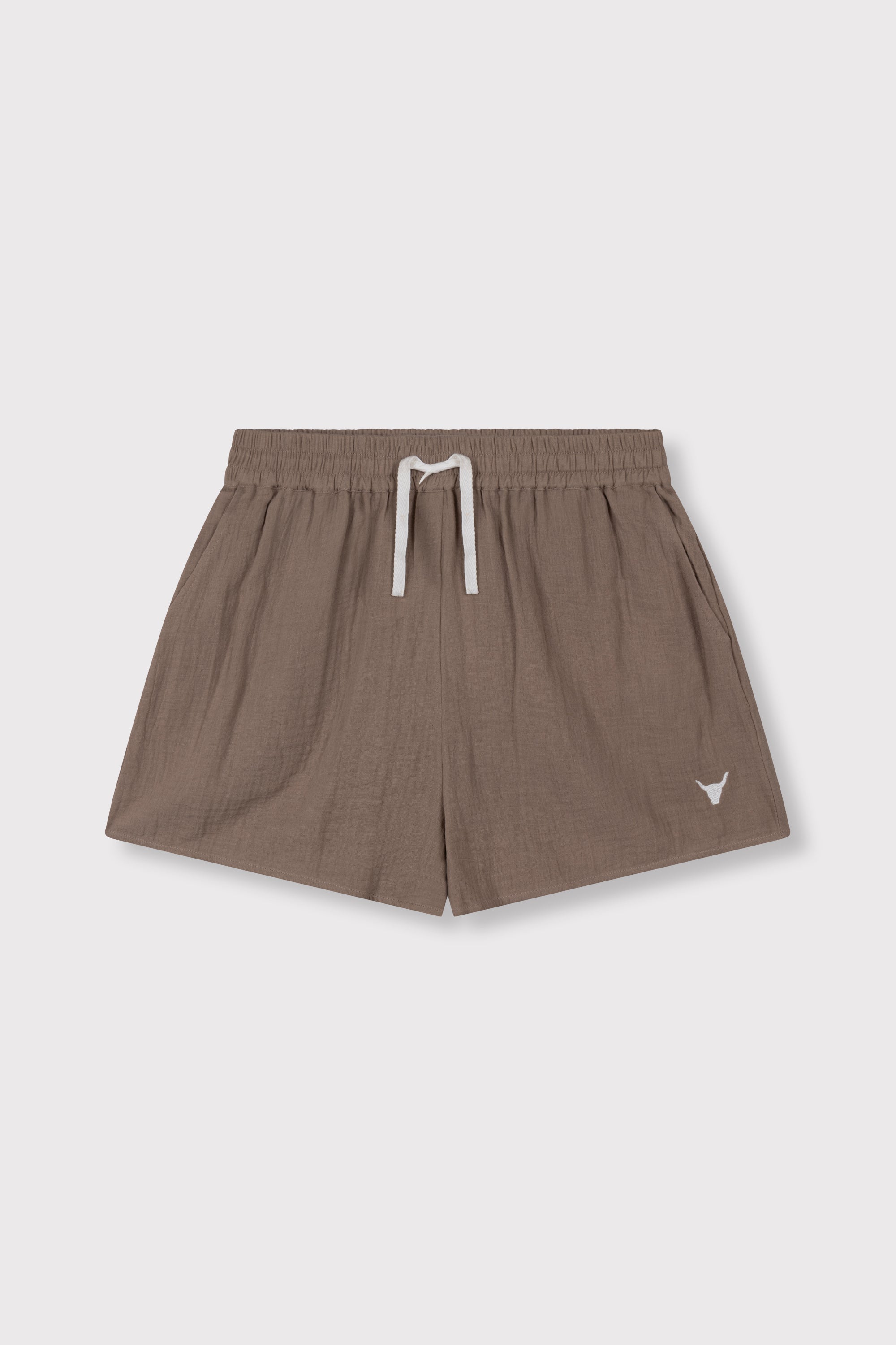 Crinkle shorts | taupe