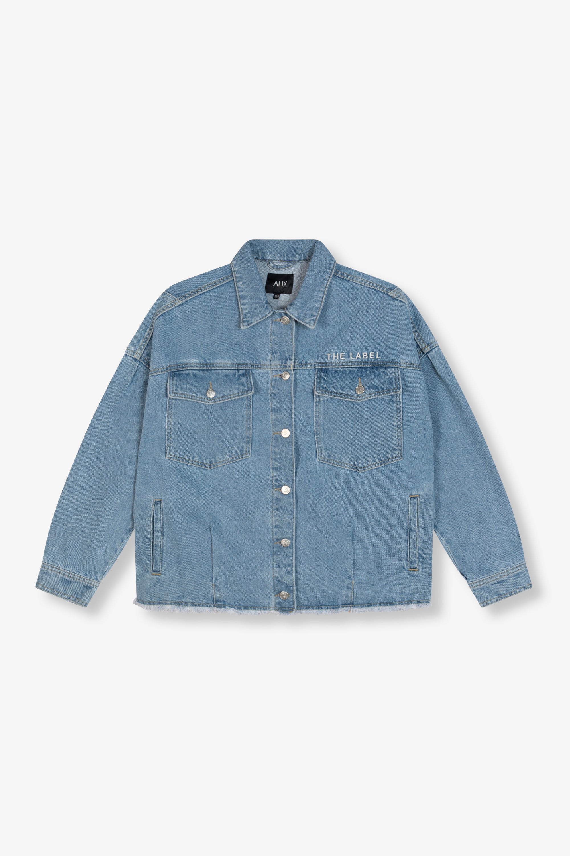 Denim jacket blue bull embroidery