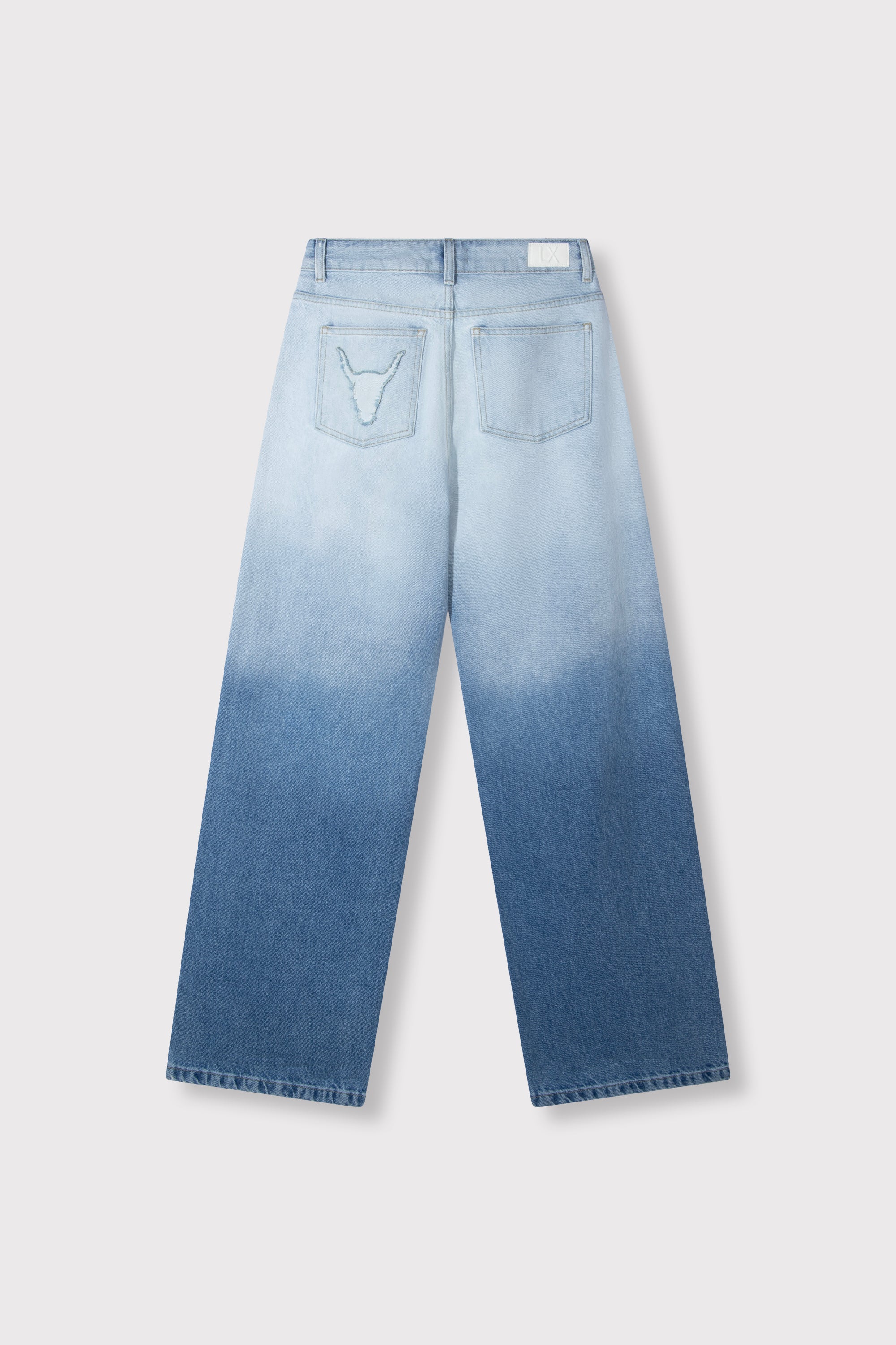 Dipdye denim pants