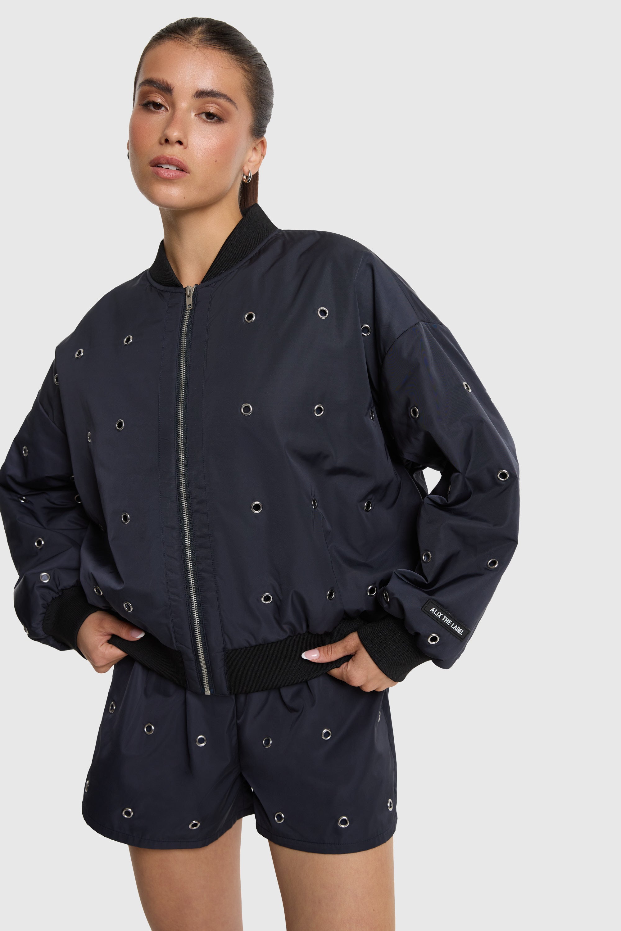Eyelet bomber | navy