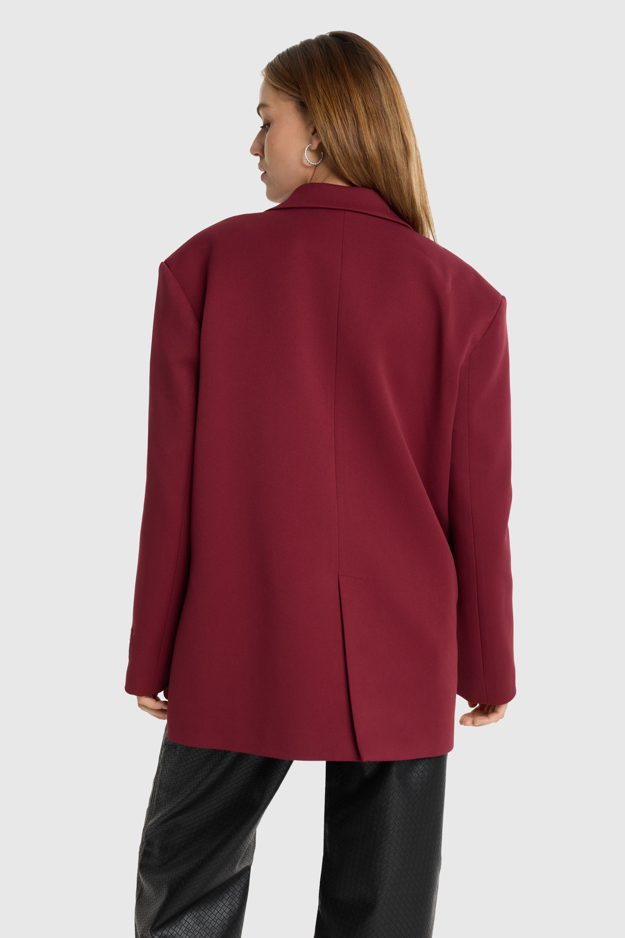 Oversized blazer | bordeaux