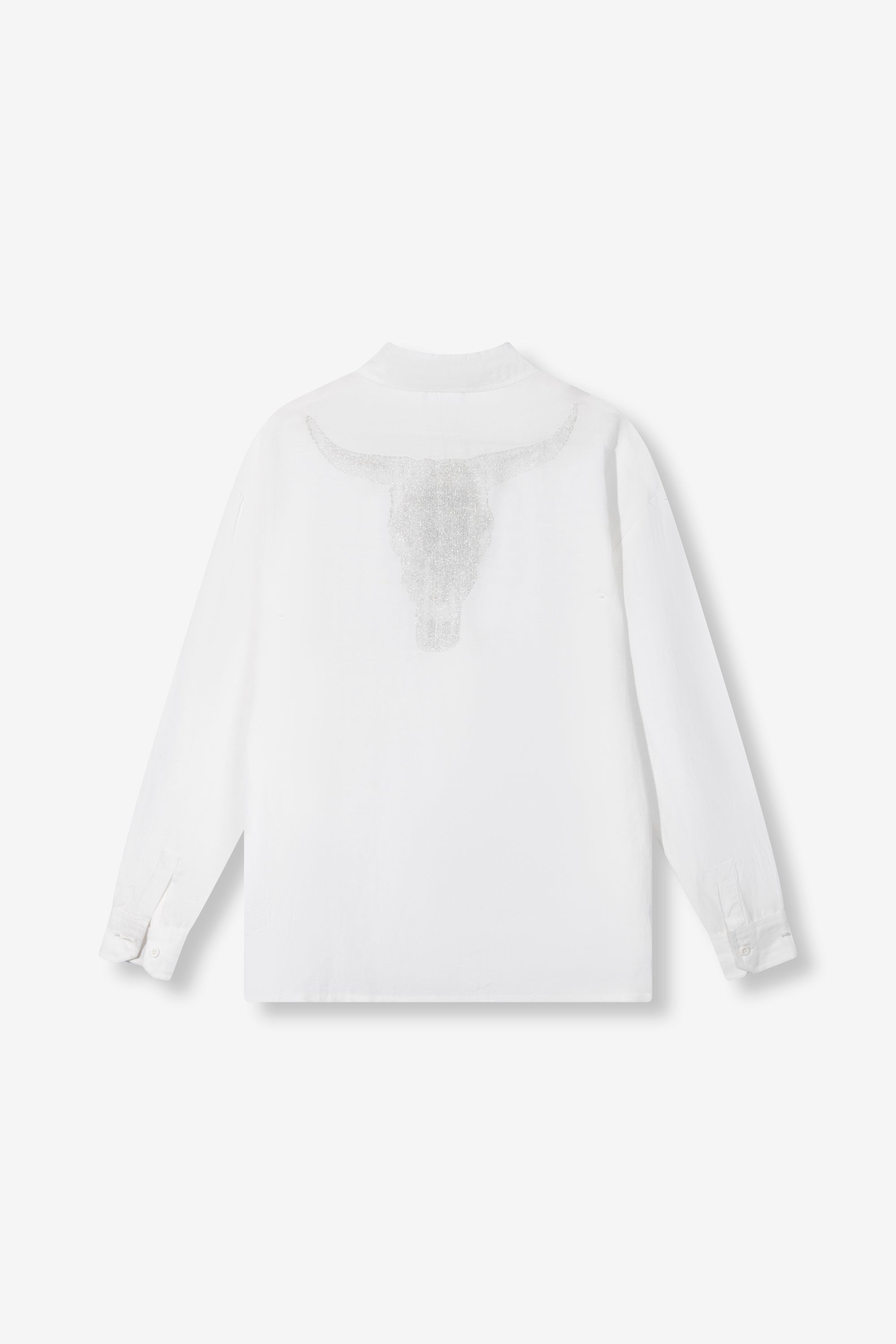 Oversized linen blouse | soft white