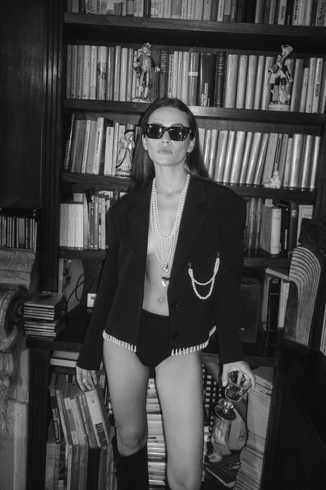 Pearl detailed blazer