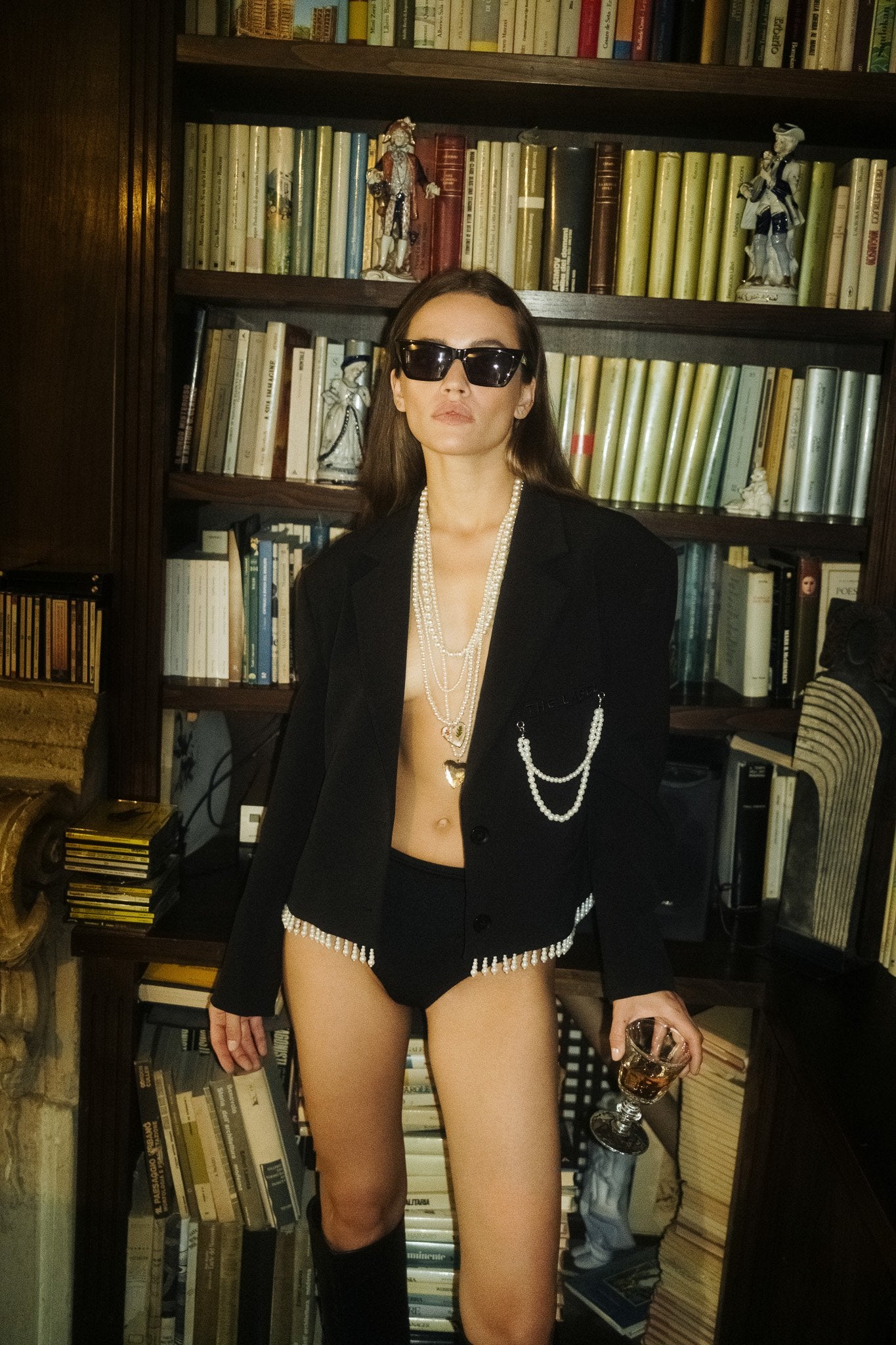 Pearl detailed blazer