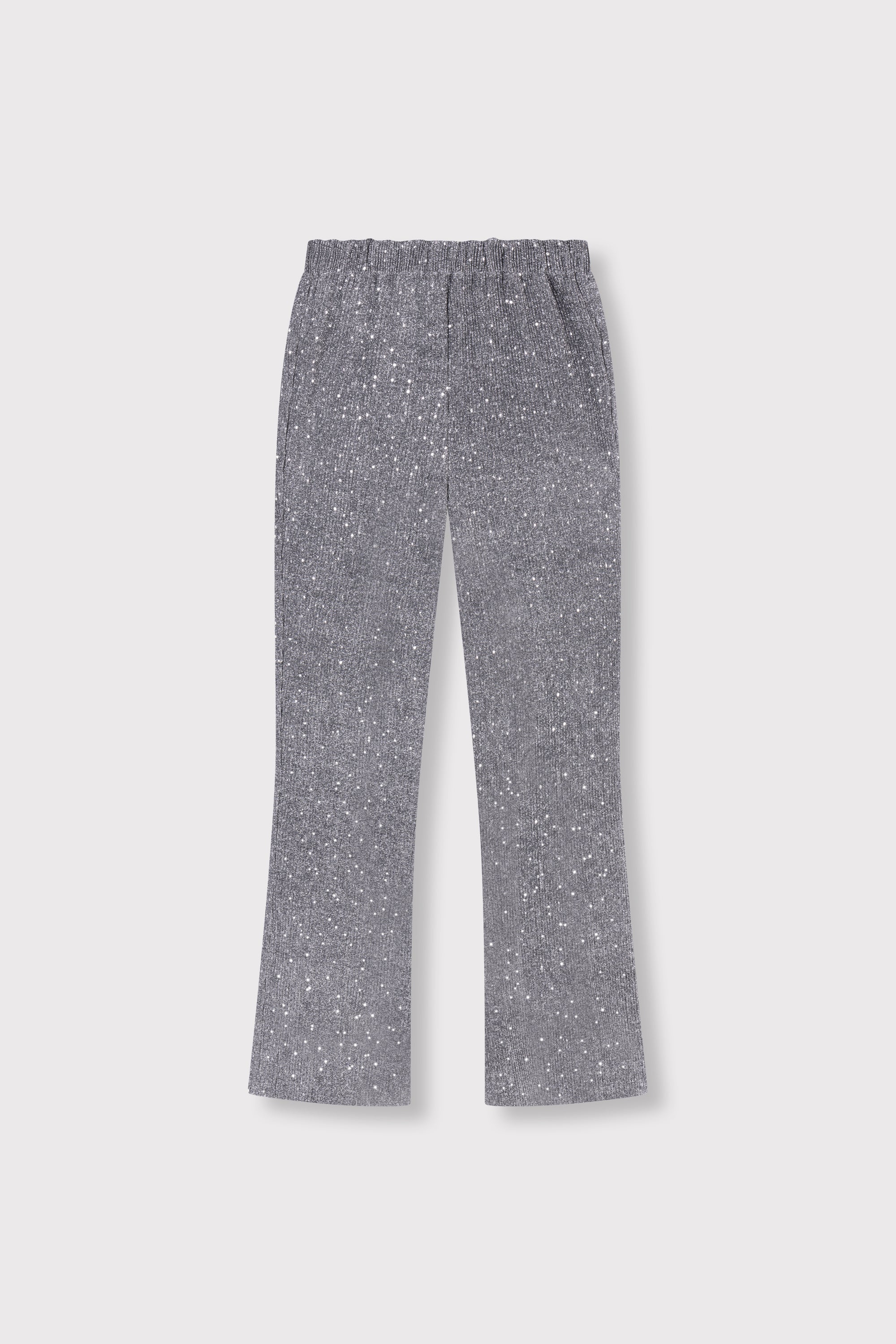 Sequin crinkle pants